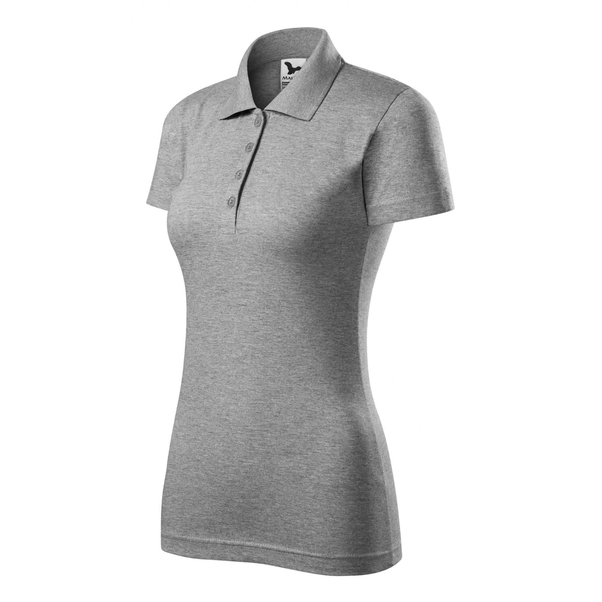 Tricou polo pentru damă Single J. 223 Gri inchis L