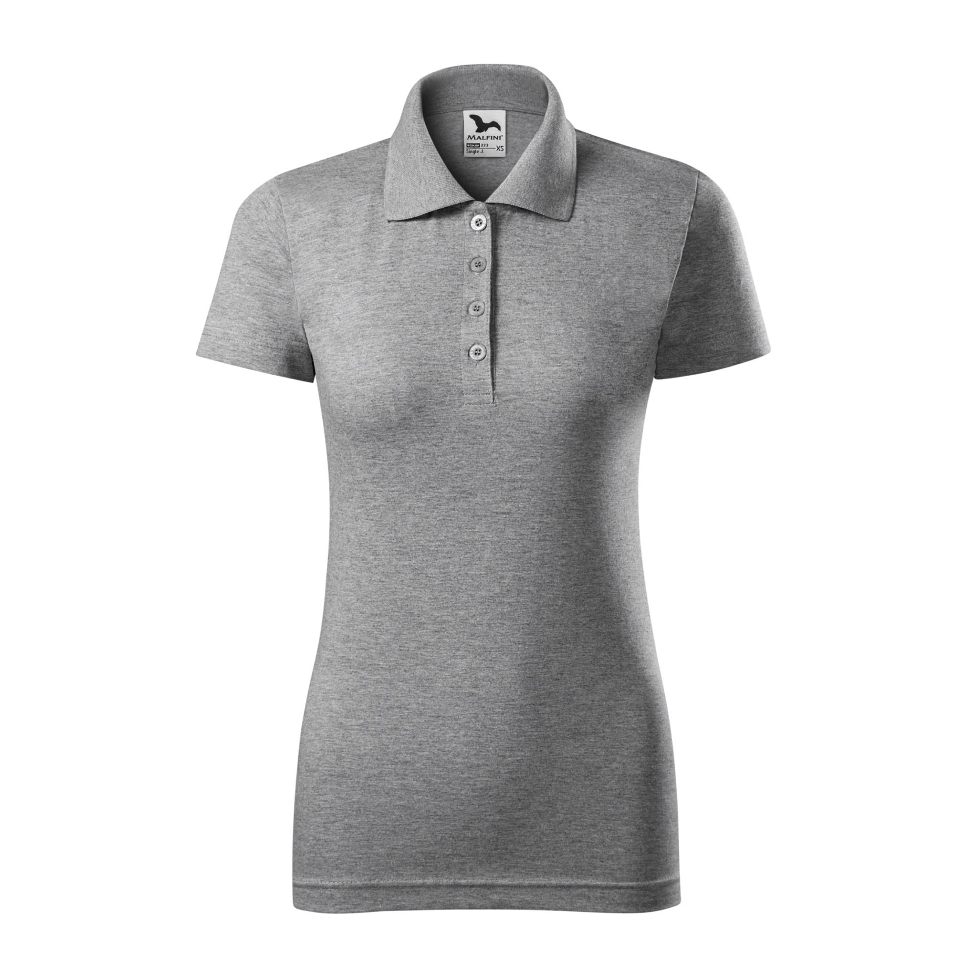 Tricou polo pentru damă Single J. 223 Gri inchis XXL