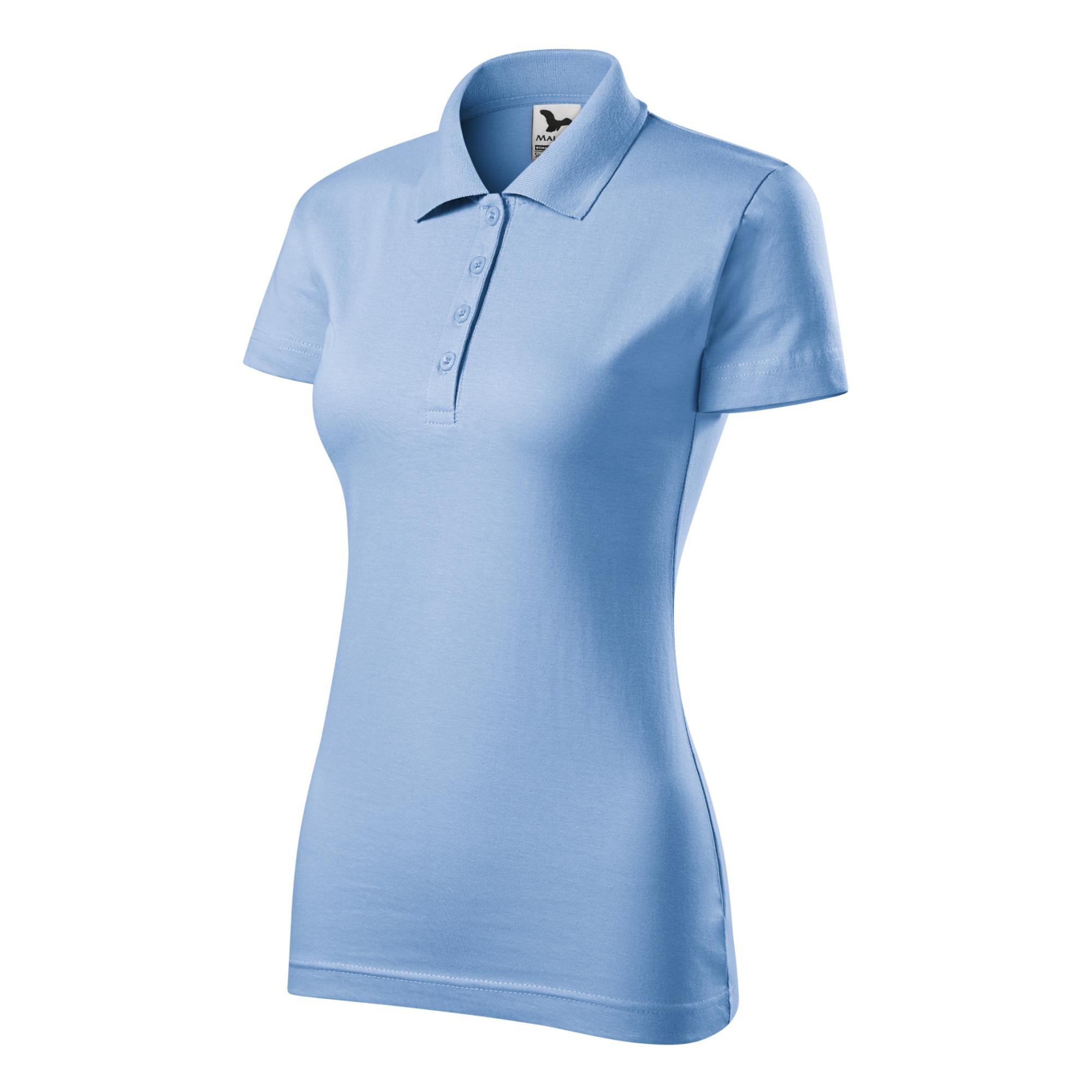 Tricou polo pentru damă Single J. 223 Albastru deschis S