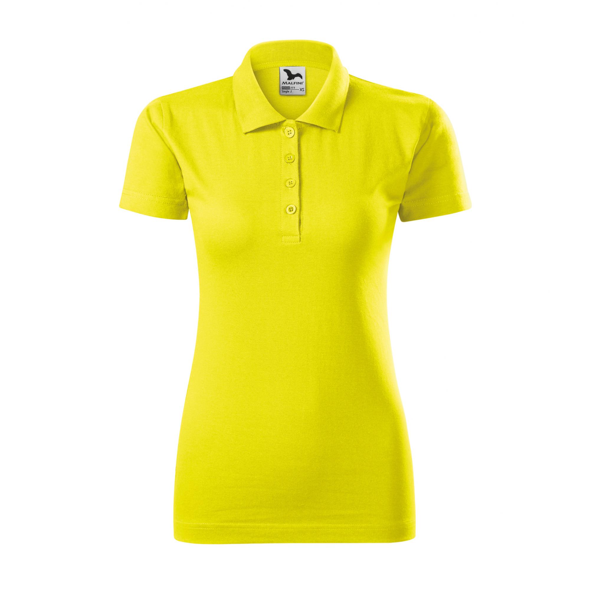 Tricou polo pentru damă Single J. 223 Lamâie M