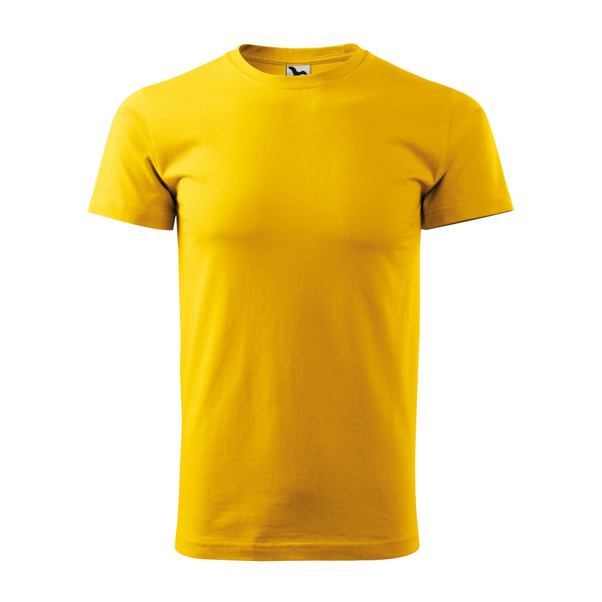Tricou pentru bărbaţi Basic 129 Galben 3XL