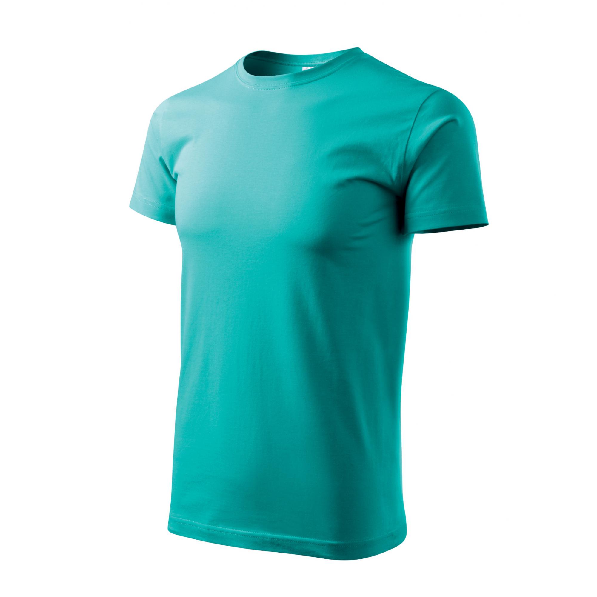 Tricou pentru bărbaţi Basic 129 Verde smarald 4XL