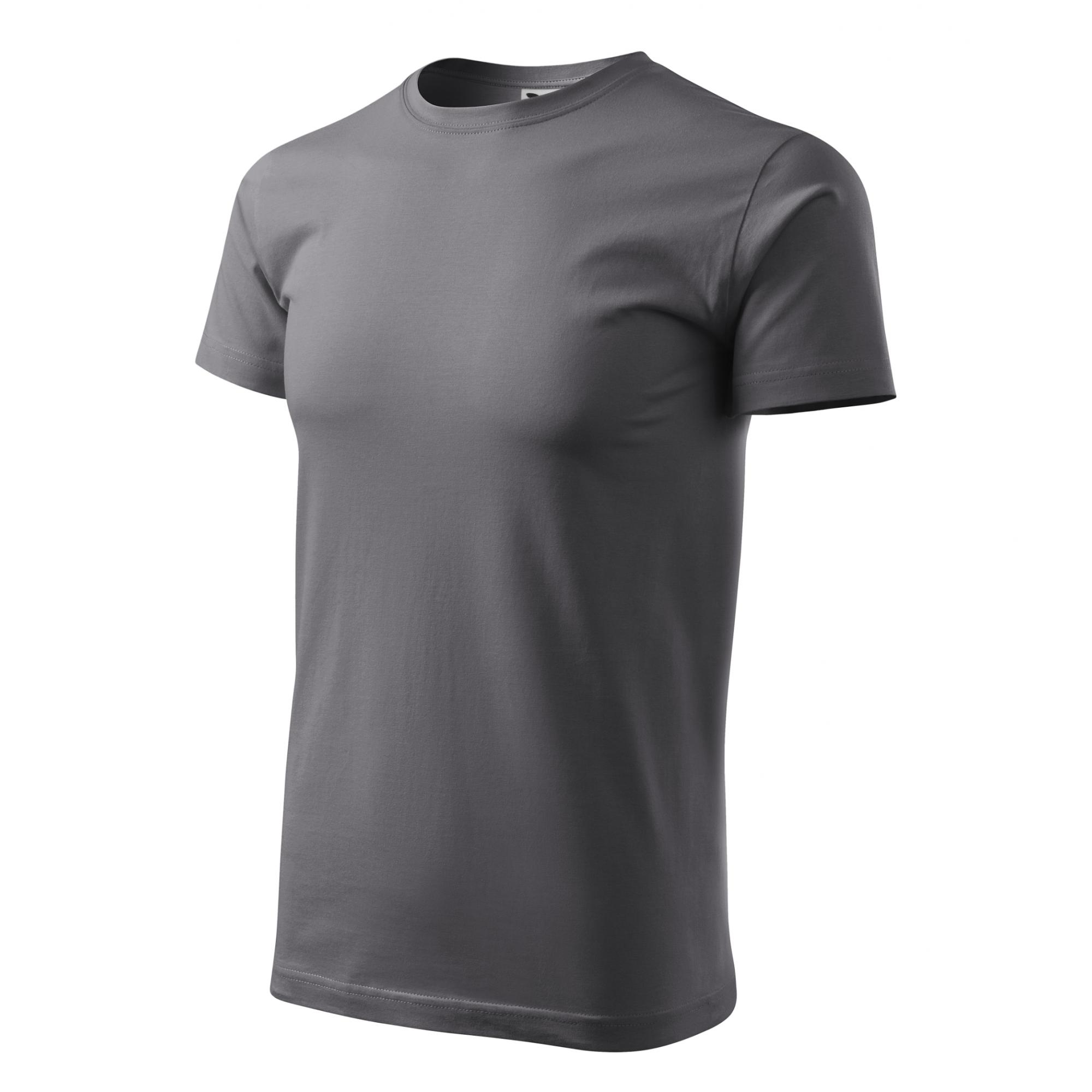 Tricou pentru bărbaţi Basic 129 Gri metalic 4XL