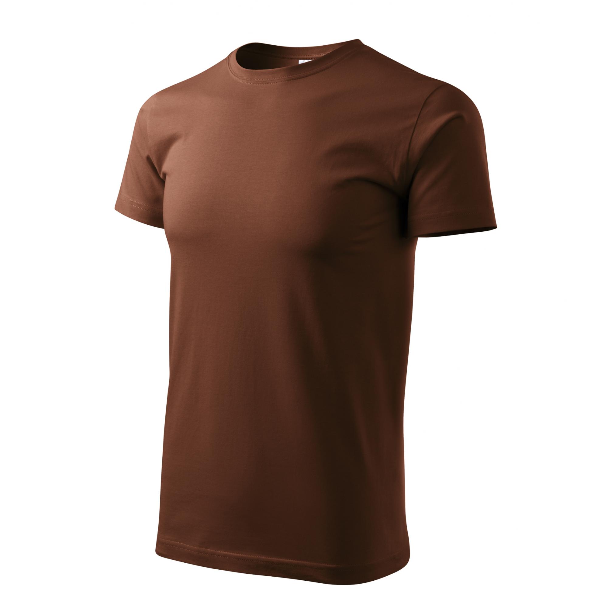 Tricou pentru bărbaţi Basic 129 Ciocolatiu 4XL