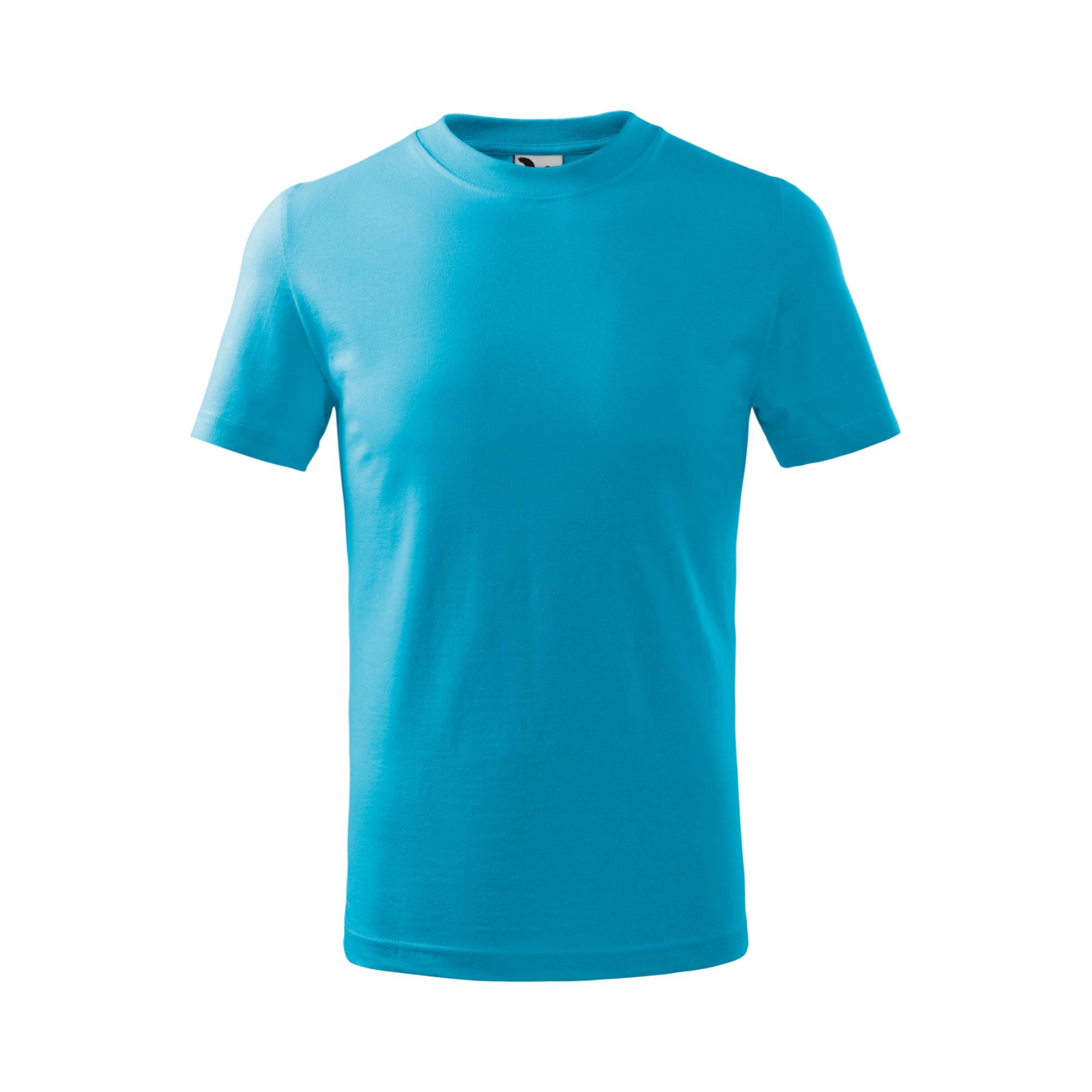 Tricou pentru copii Basic 138 Turcoaz 8ani