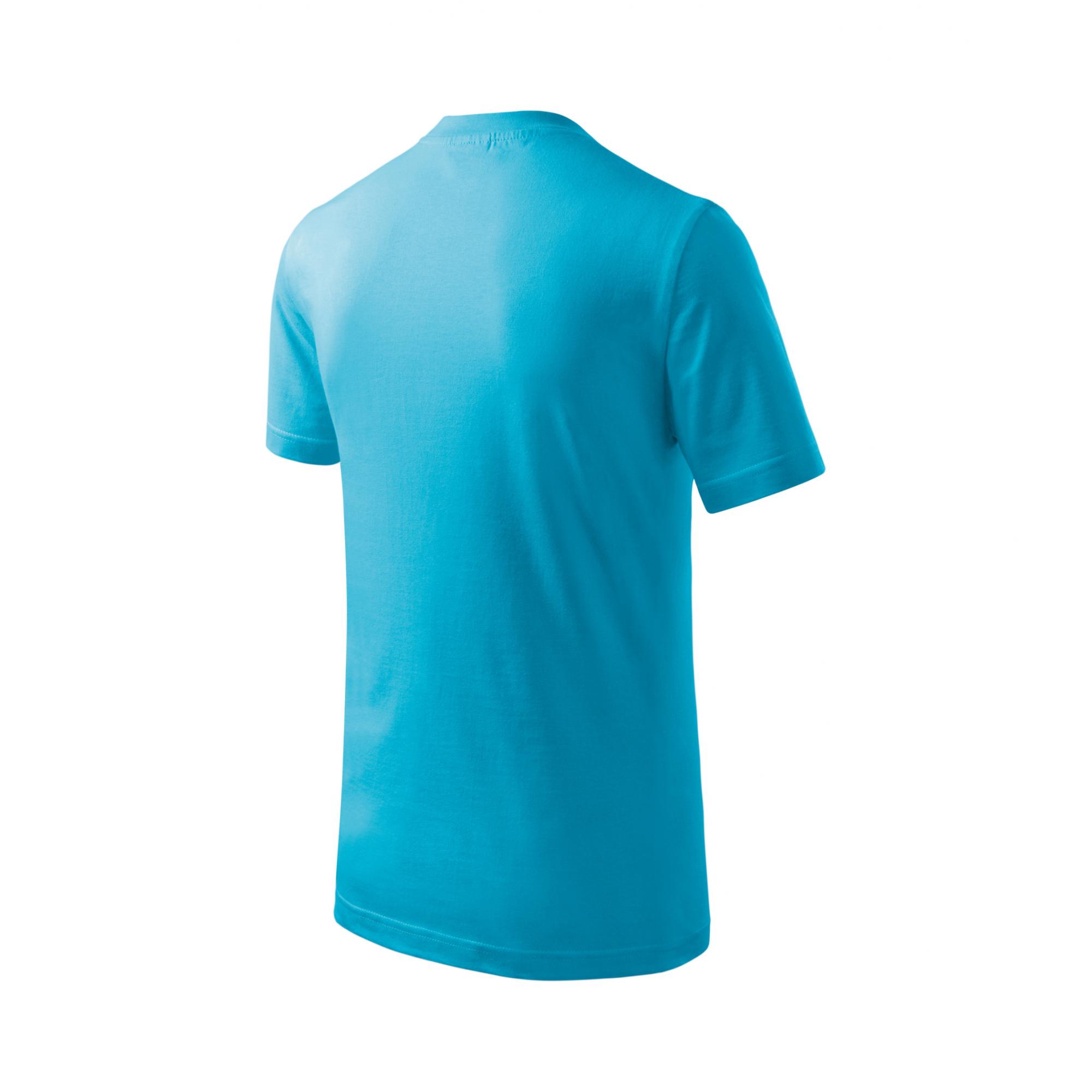 Tricou pentru copii Basic 138 Turcoaz 8ani