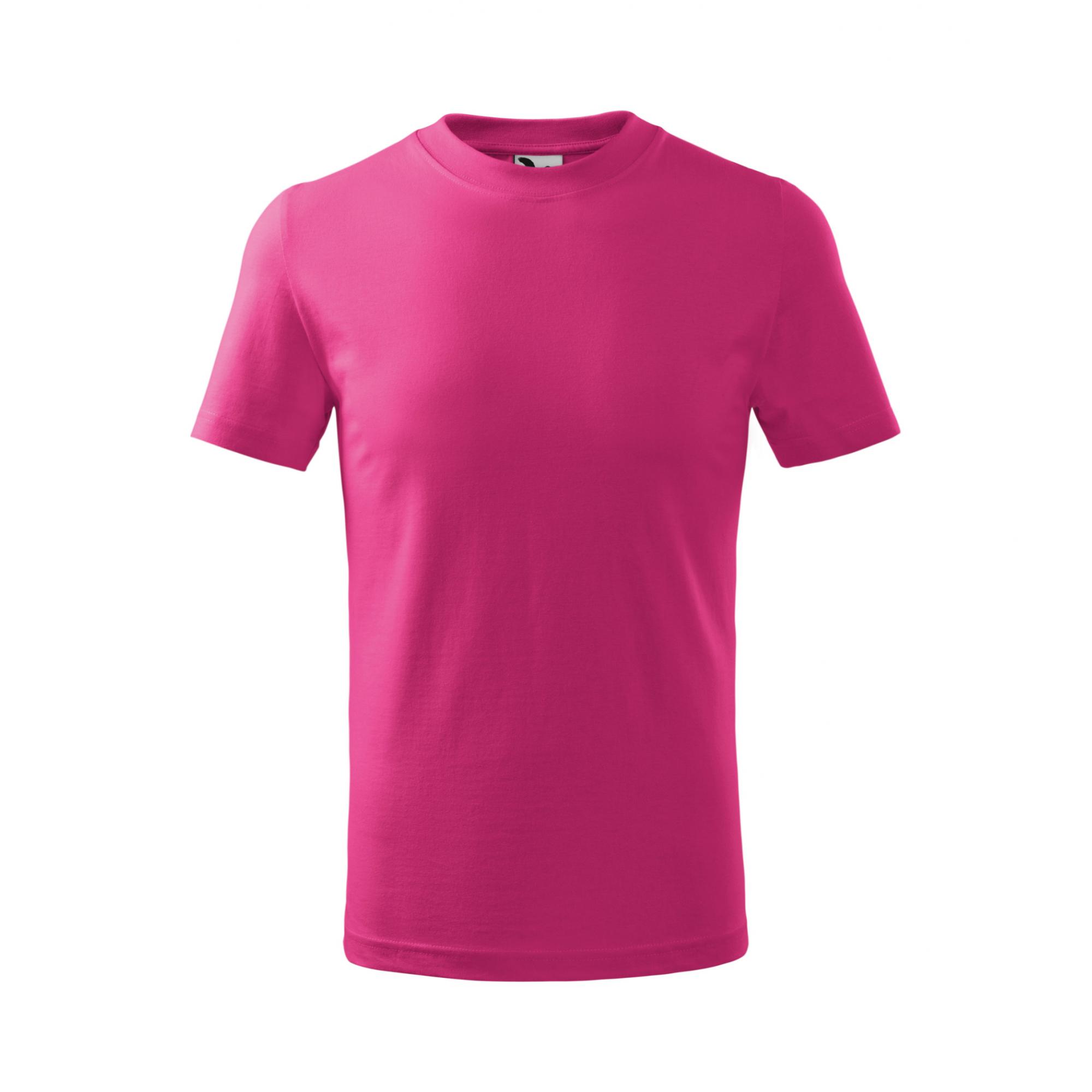 Tricou pentru copii Basic 138 Roz zmeura 8ani