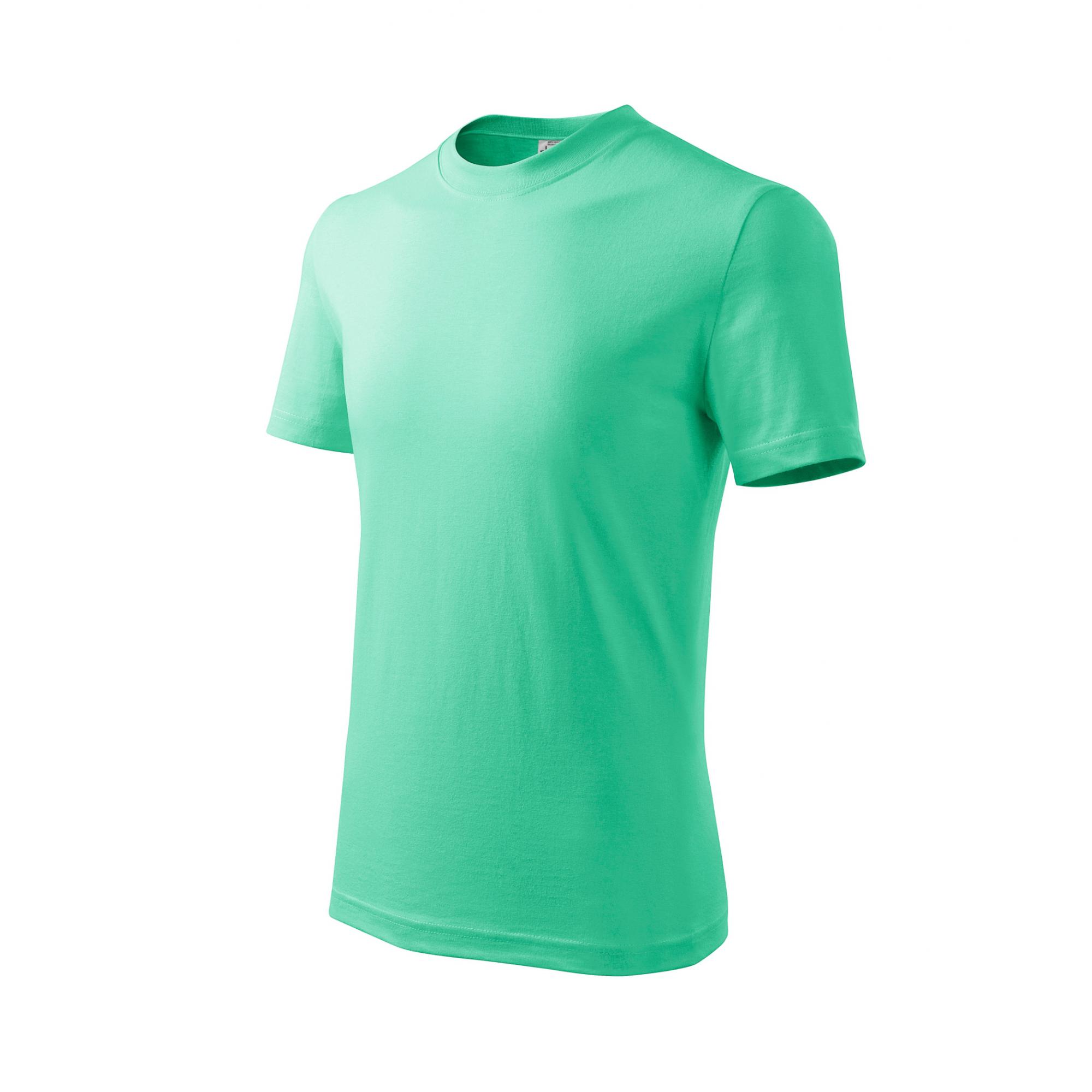Tricou pentru copii Basic 138 Verde menta 8ani