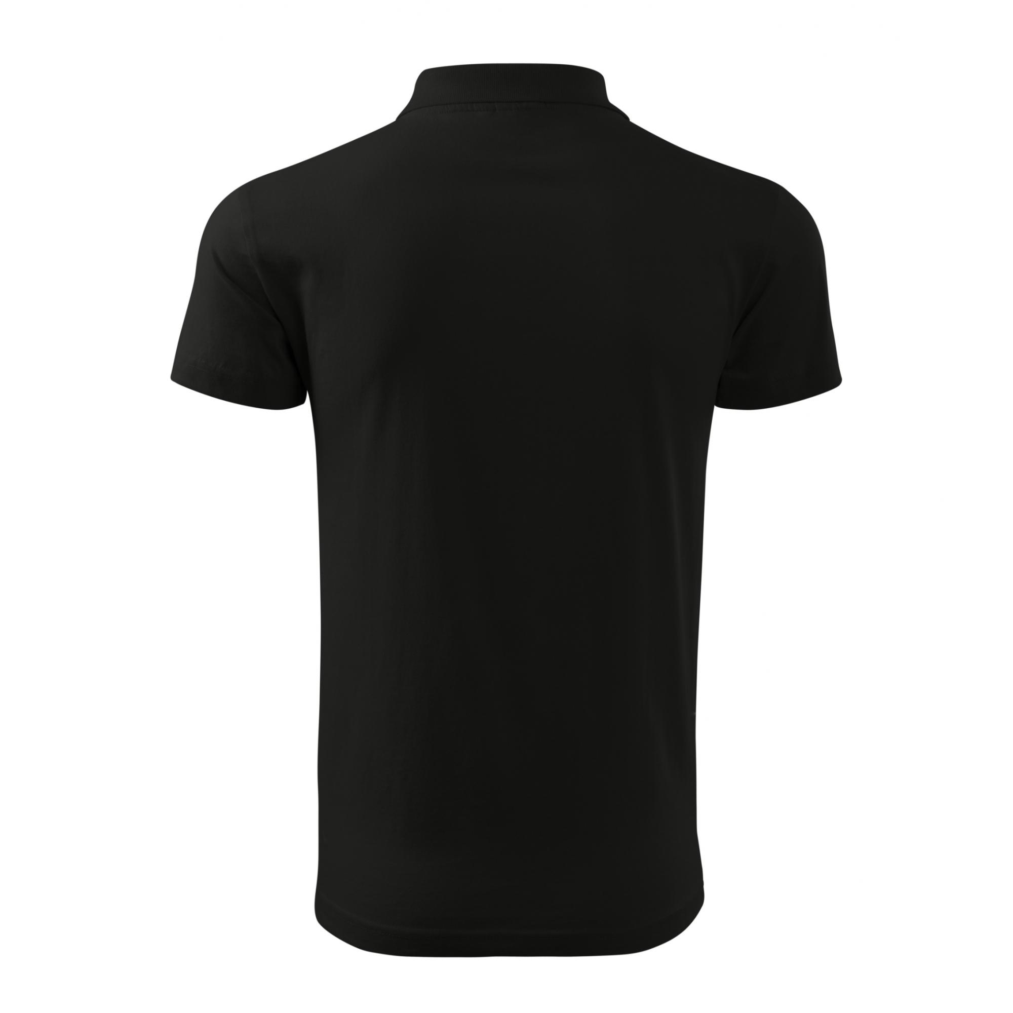 Tricou polo pentru bărbaţi Single J. 202 Negru 3XL