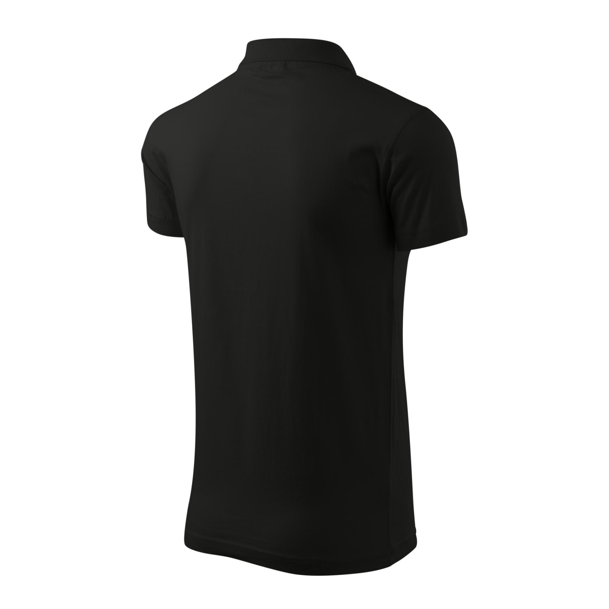 Tricou polo pentru bărbaţi Single J. 202 Negru L