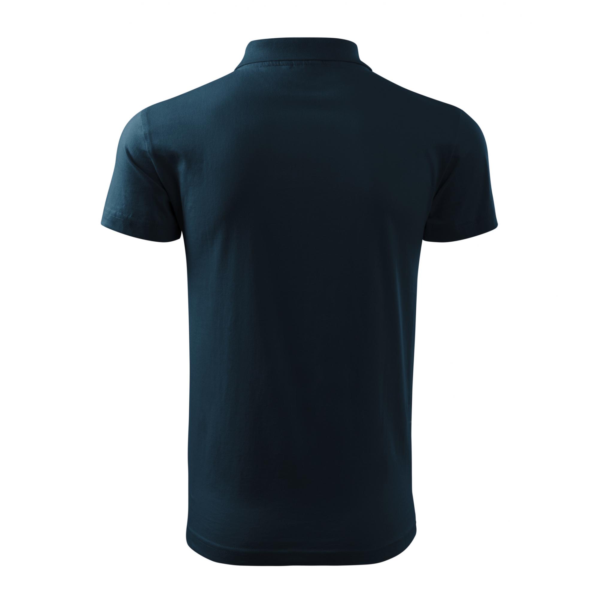Tricou polo pentru bărbaţi Single J. 202 Albastru marin 3XL