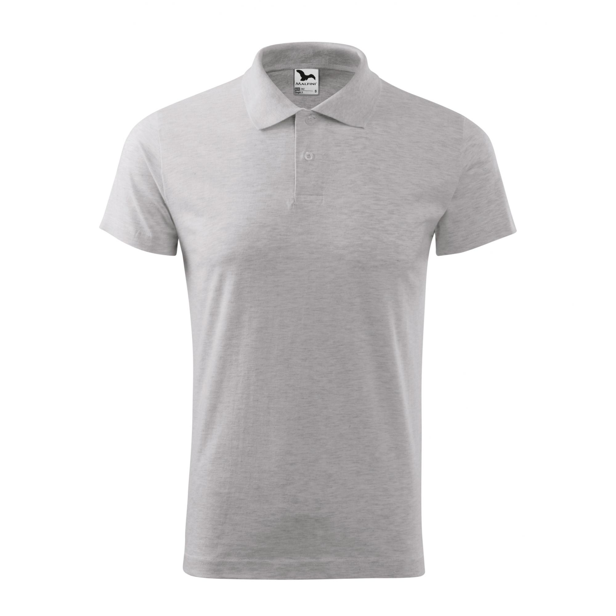 Tricou polo pentru bărbaţi Single J. 202 Gri deschis S