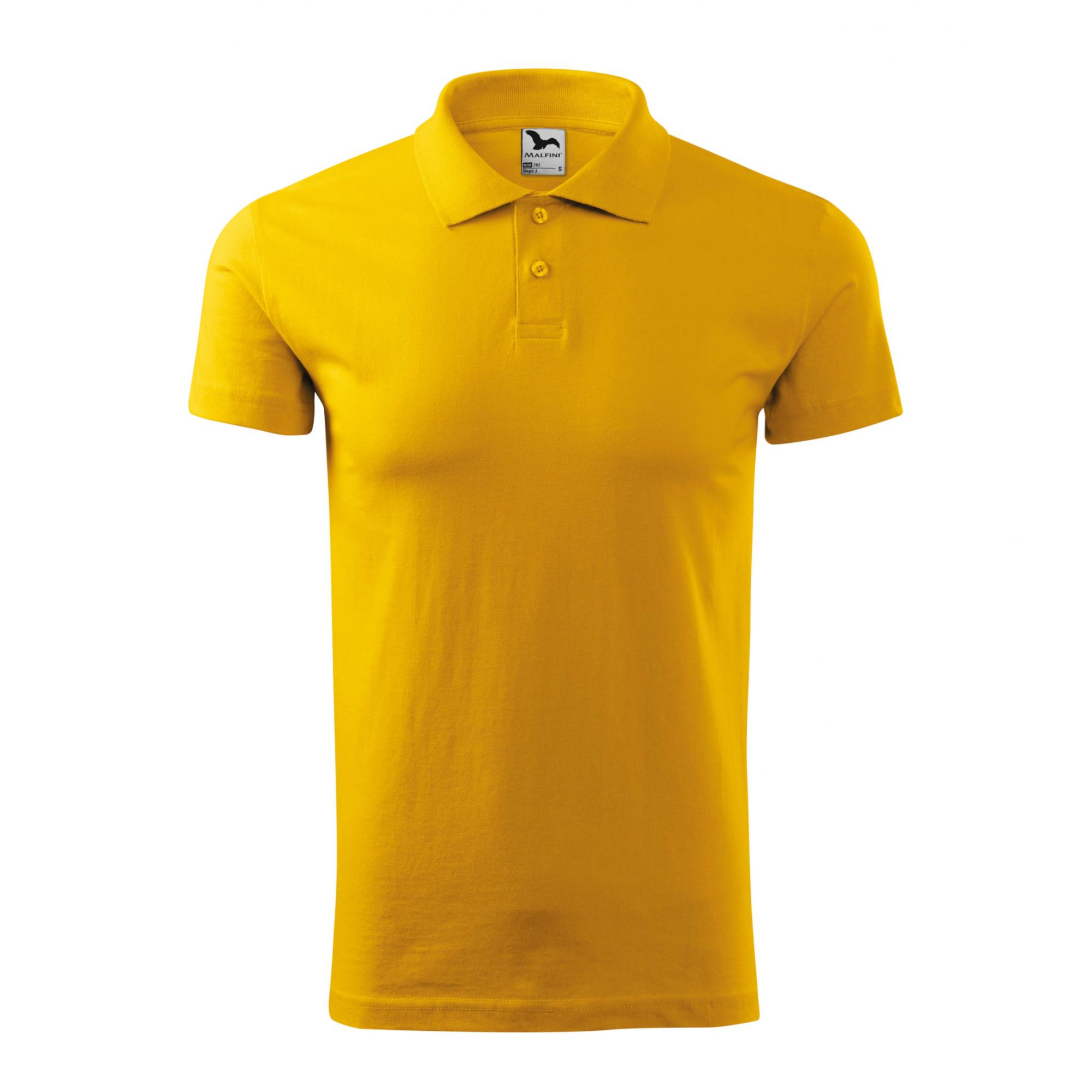 Tricou polo pentru bărbaţi Single J. 202 Galben S
