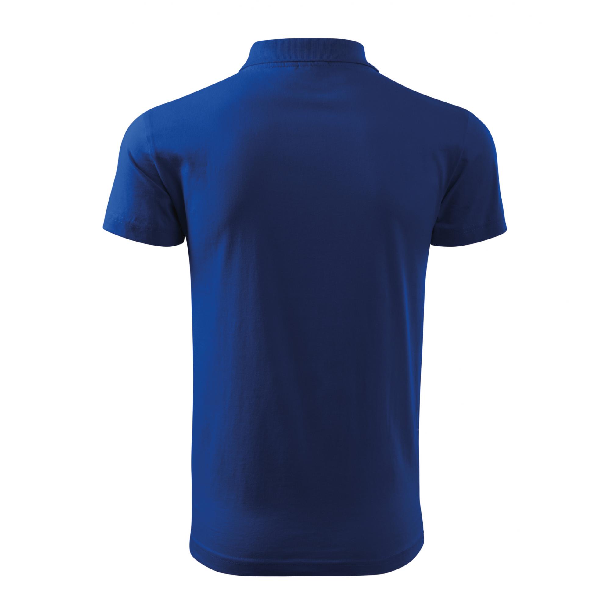 Tricou polo pentru bărbaţi Single J. 202 Albastru regal 3XL
