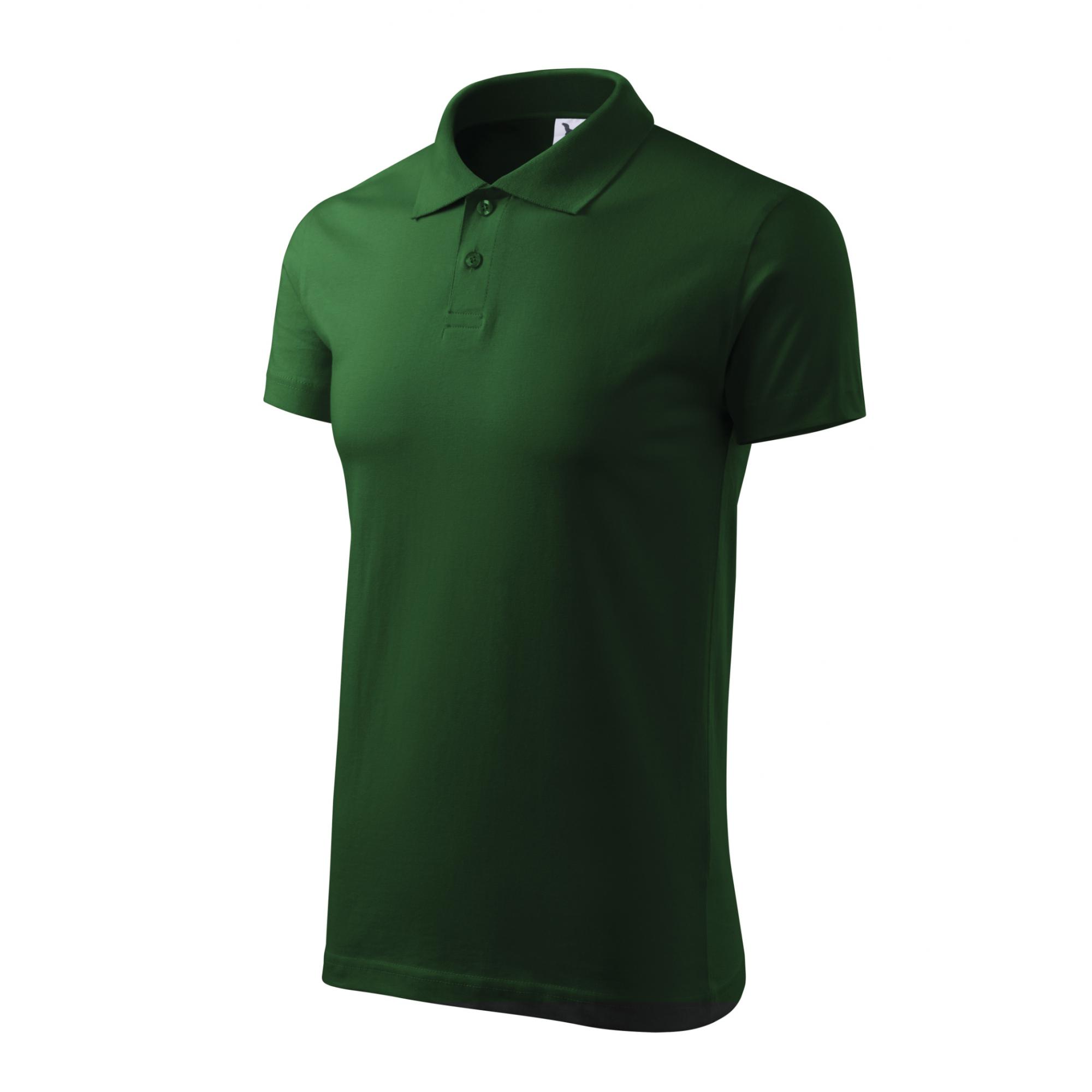 Tricou polo pentru bărbaţi Single J. 202 Verde sticla XXL