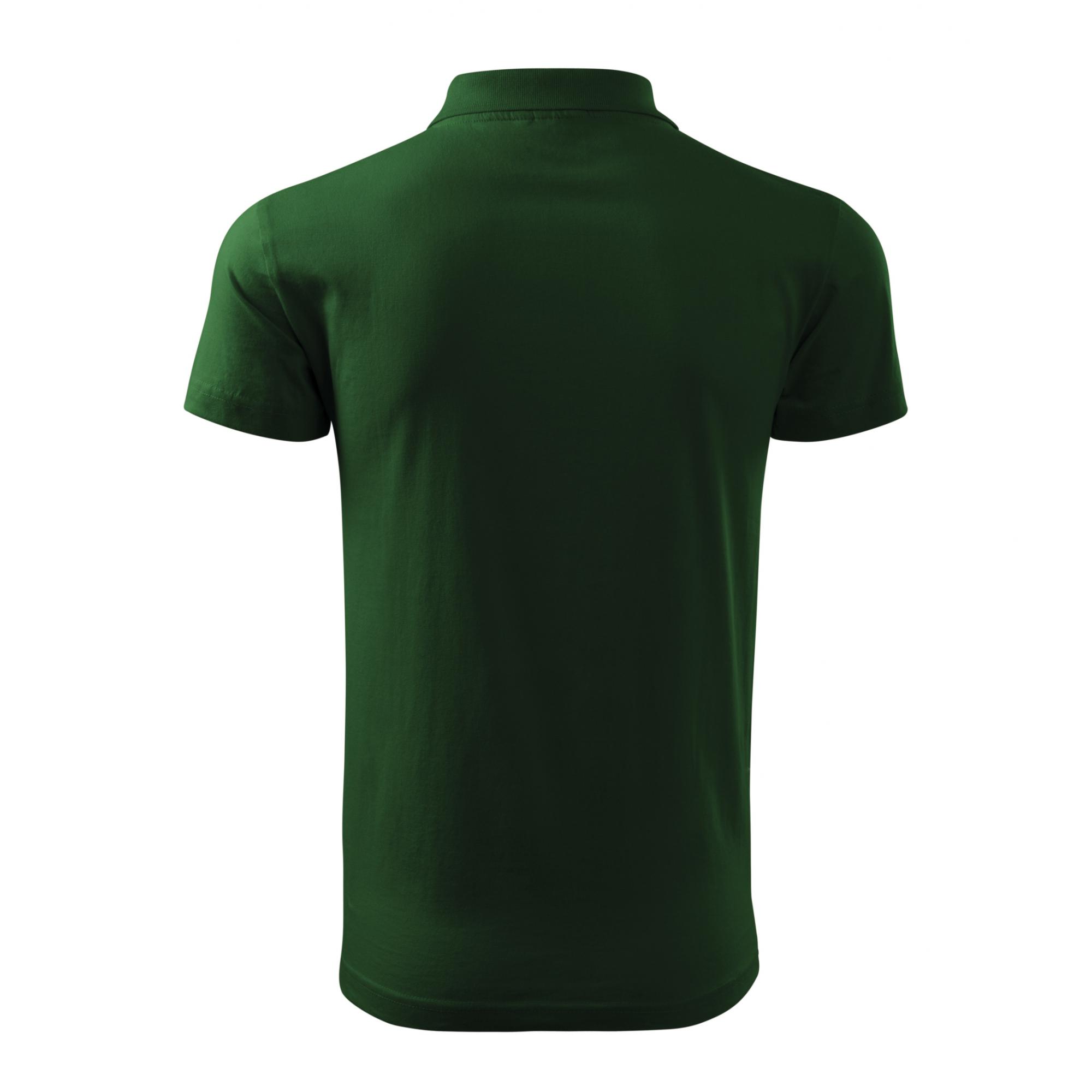 Tricou polo pentru bărbaţi Single J. 202 Verde sticla L