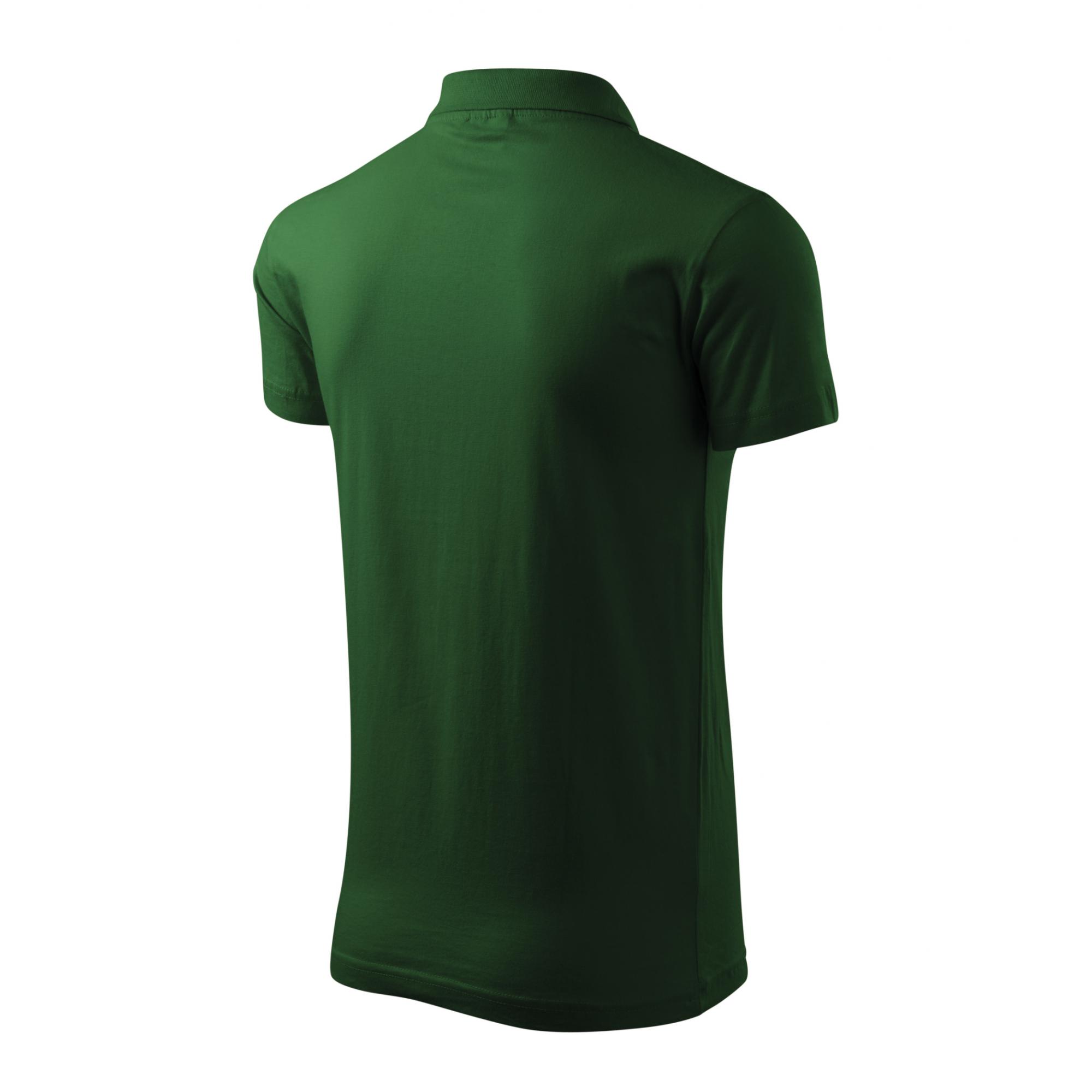 Tricou polo pentru bărbaţi Single J. 202 Verde sticla L