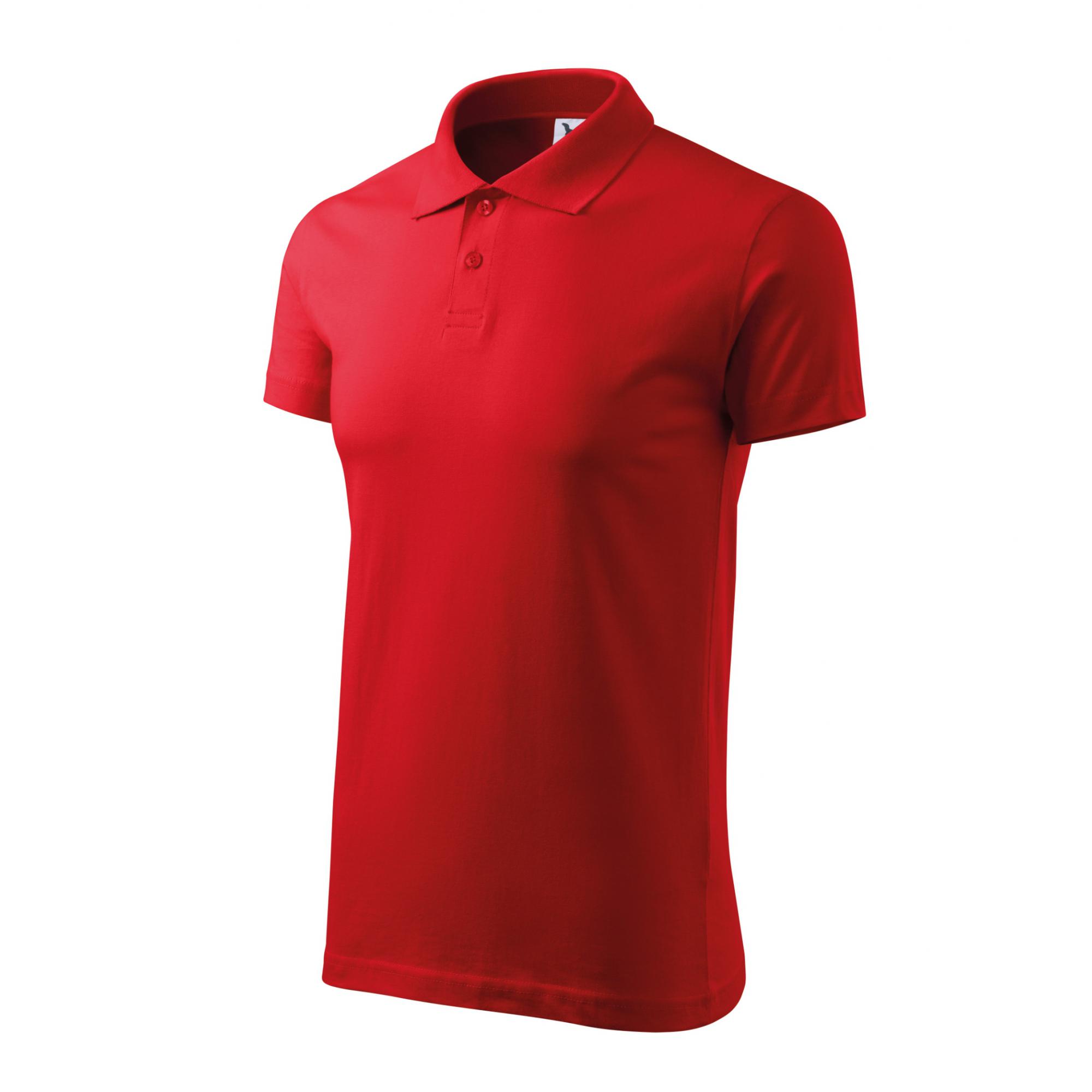 Tricou polo pentru bărbaţi Single J. 202 Roșu