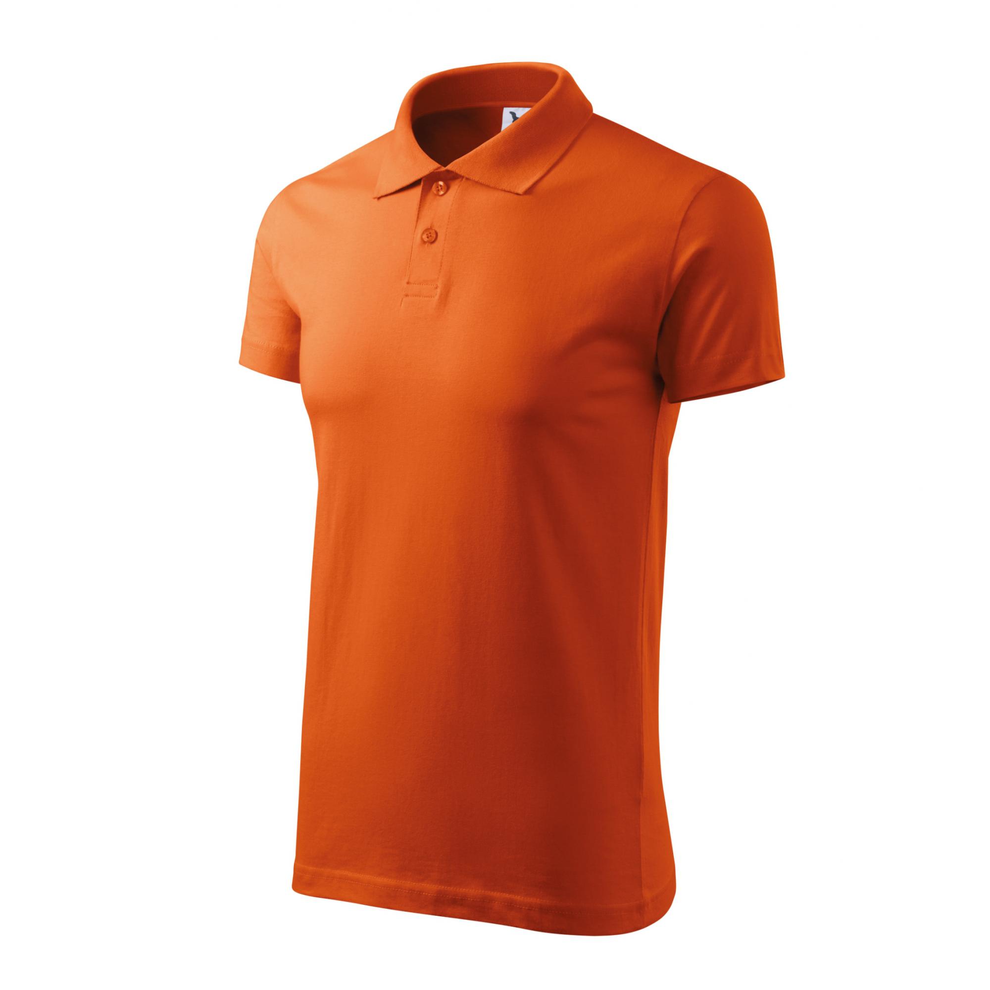 Tricou polo pentru bărbaţi Single J. 202 Portocaliu