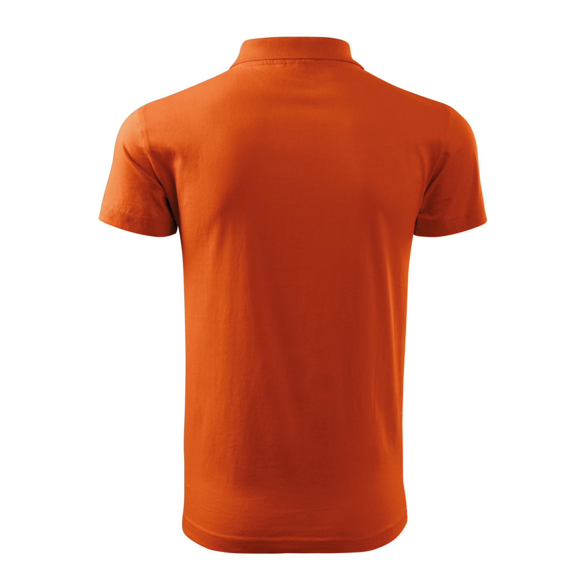 Tricou polo pentru bărbaţi Single J. 202 Portocaliu S