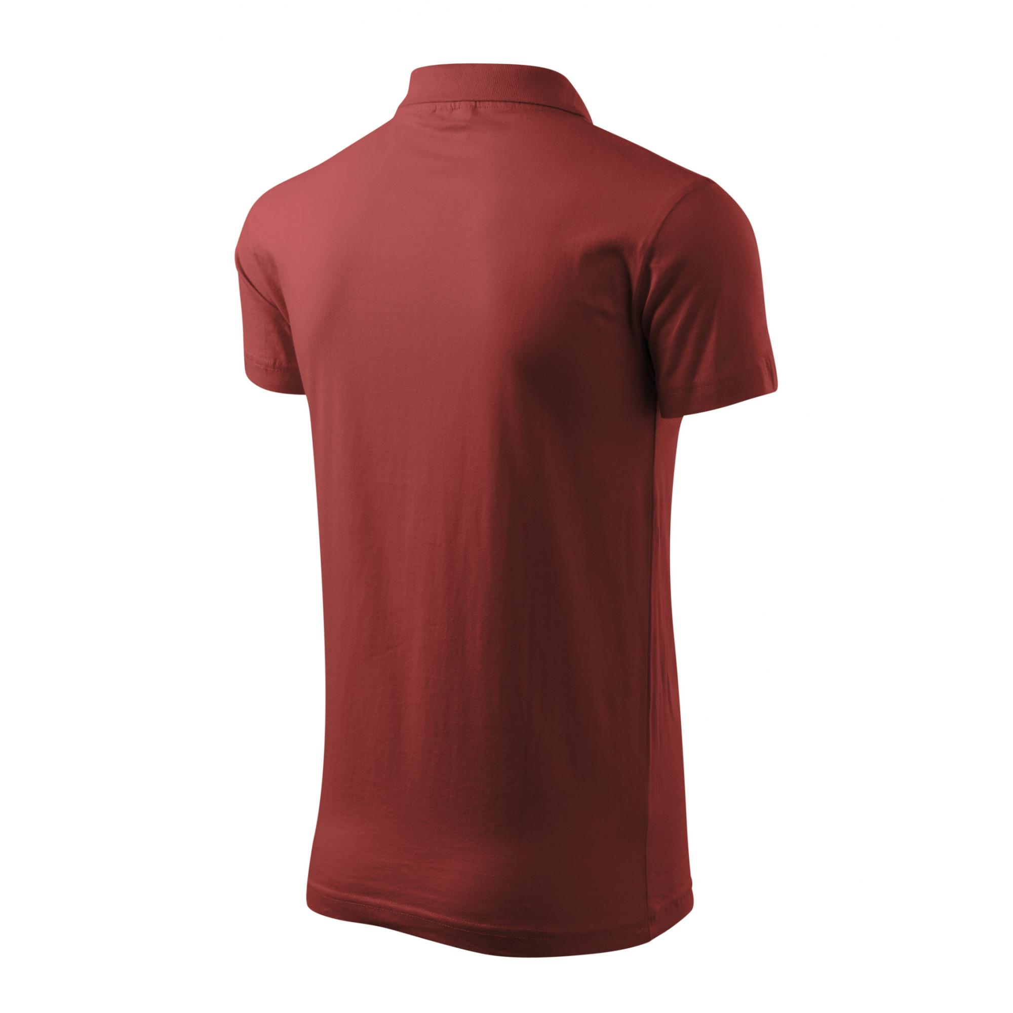 Tricou polo pentru bărbaţi Single J. 202 Rosu bordo S