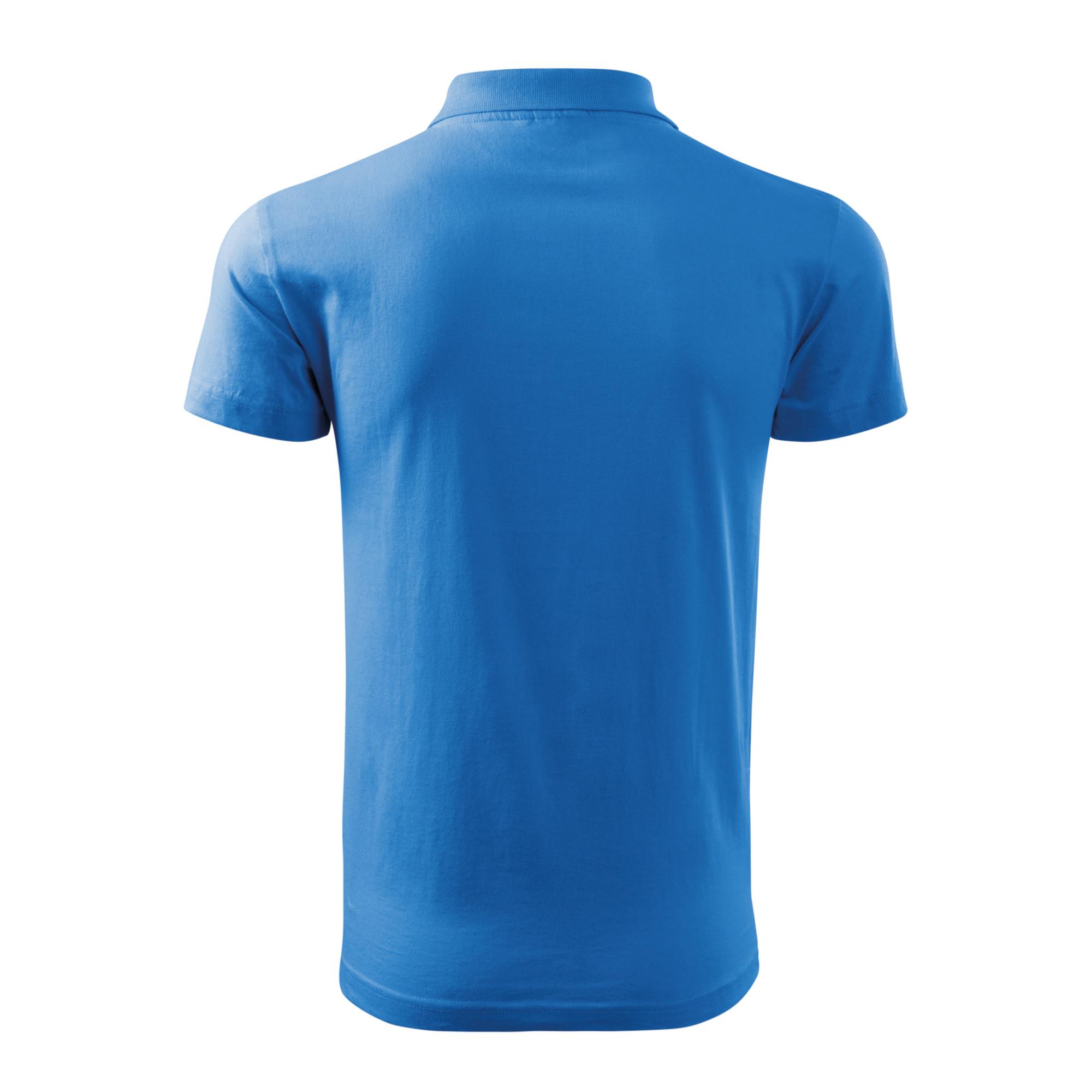 Tricou polo pentru bărbaţi Single J. 202 Albastru azuriu S