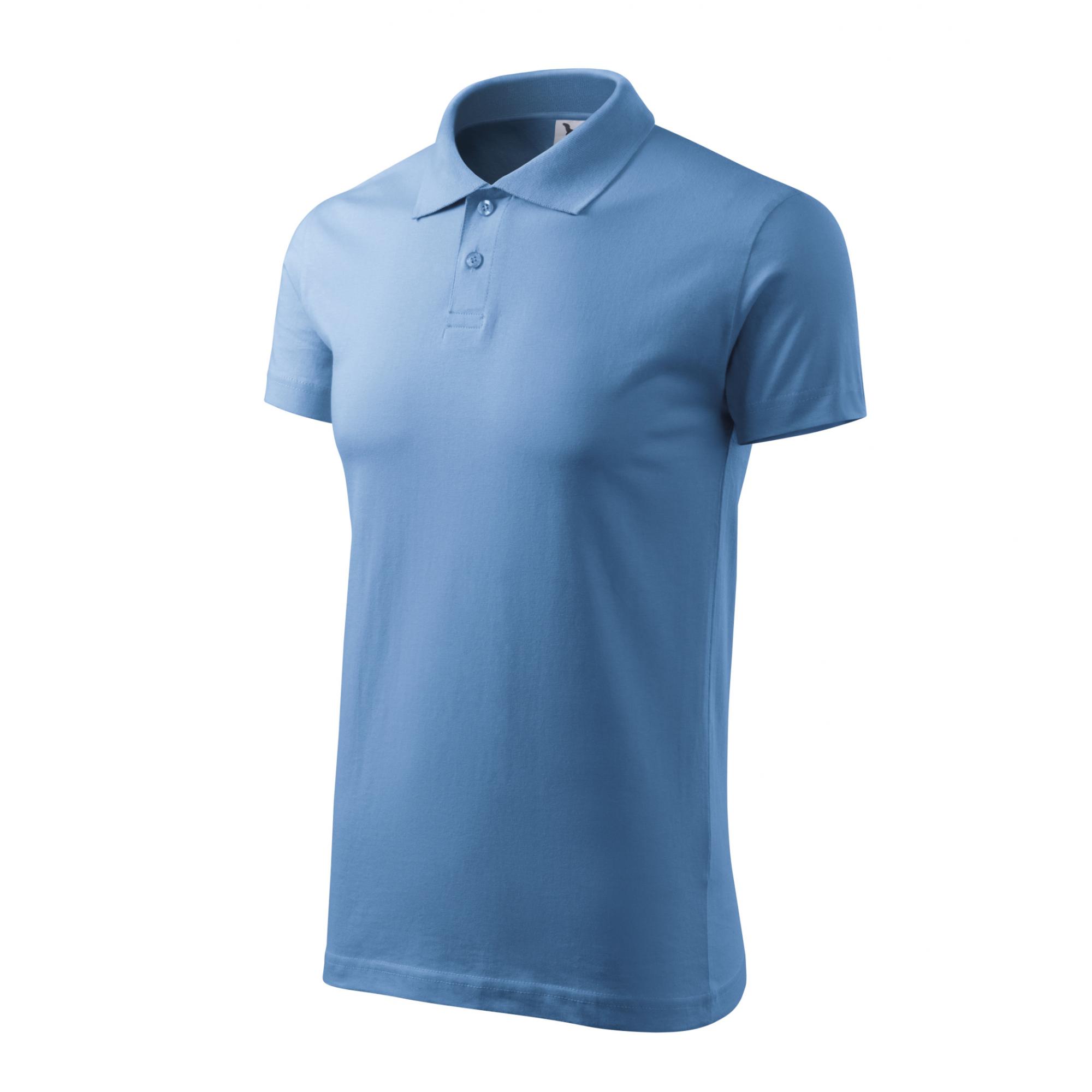 Tricou polo pentru bărbaţi Single J. 202 Albastru deschis