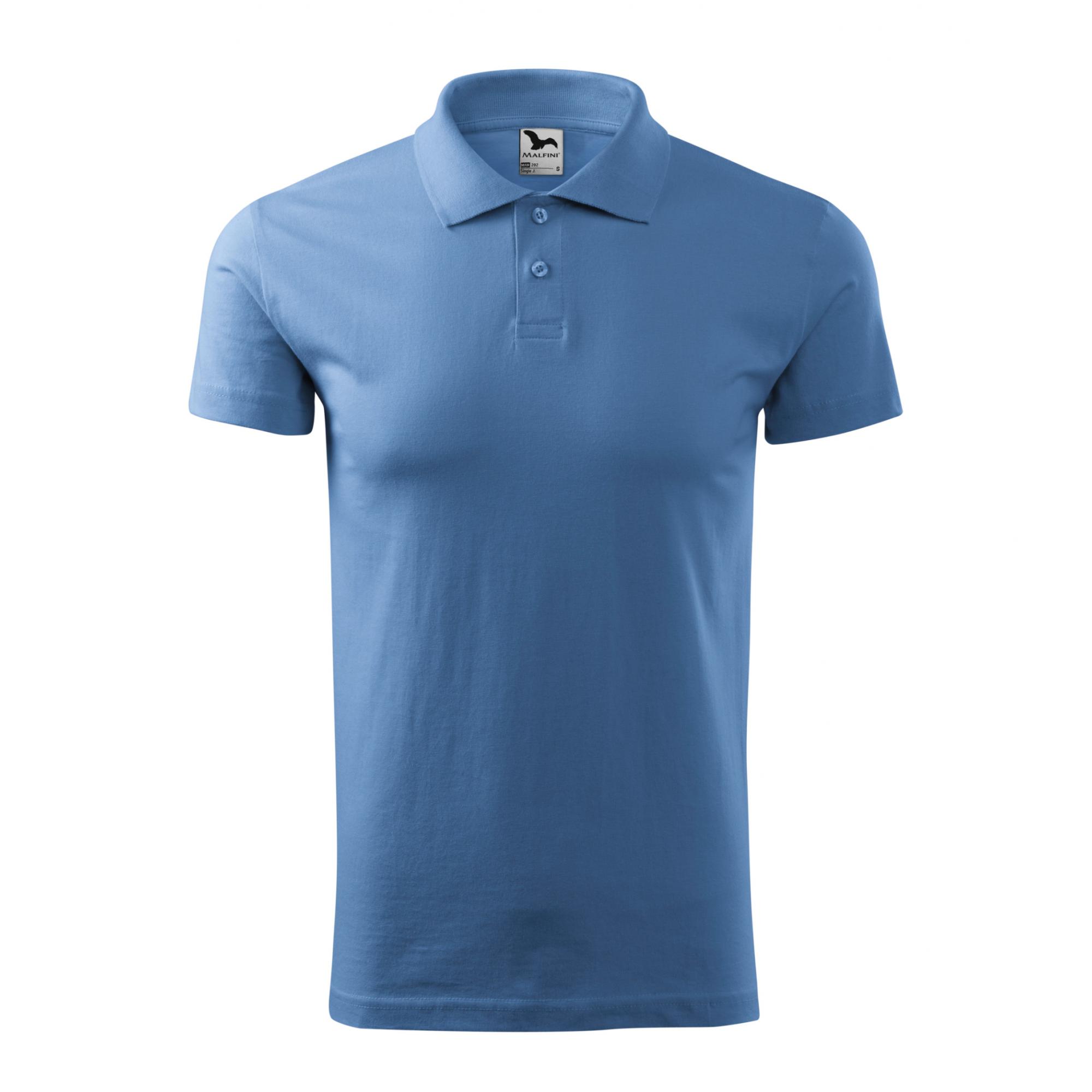 Tricou polo pentru bărbaţi Single J. 202 Albastru deschis S