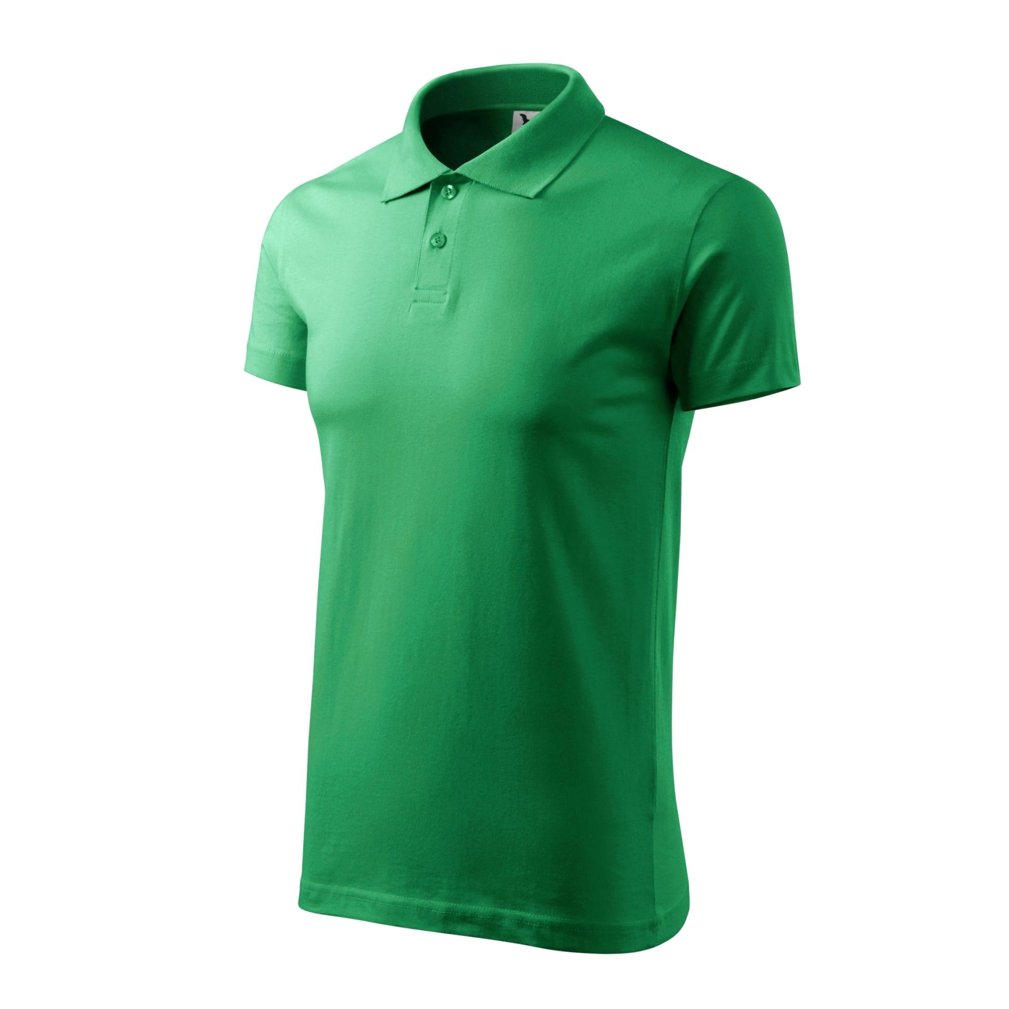 Tricou polo pentru bărbaţi Single J. 202 Verde mediu M