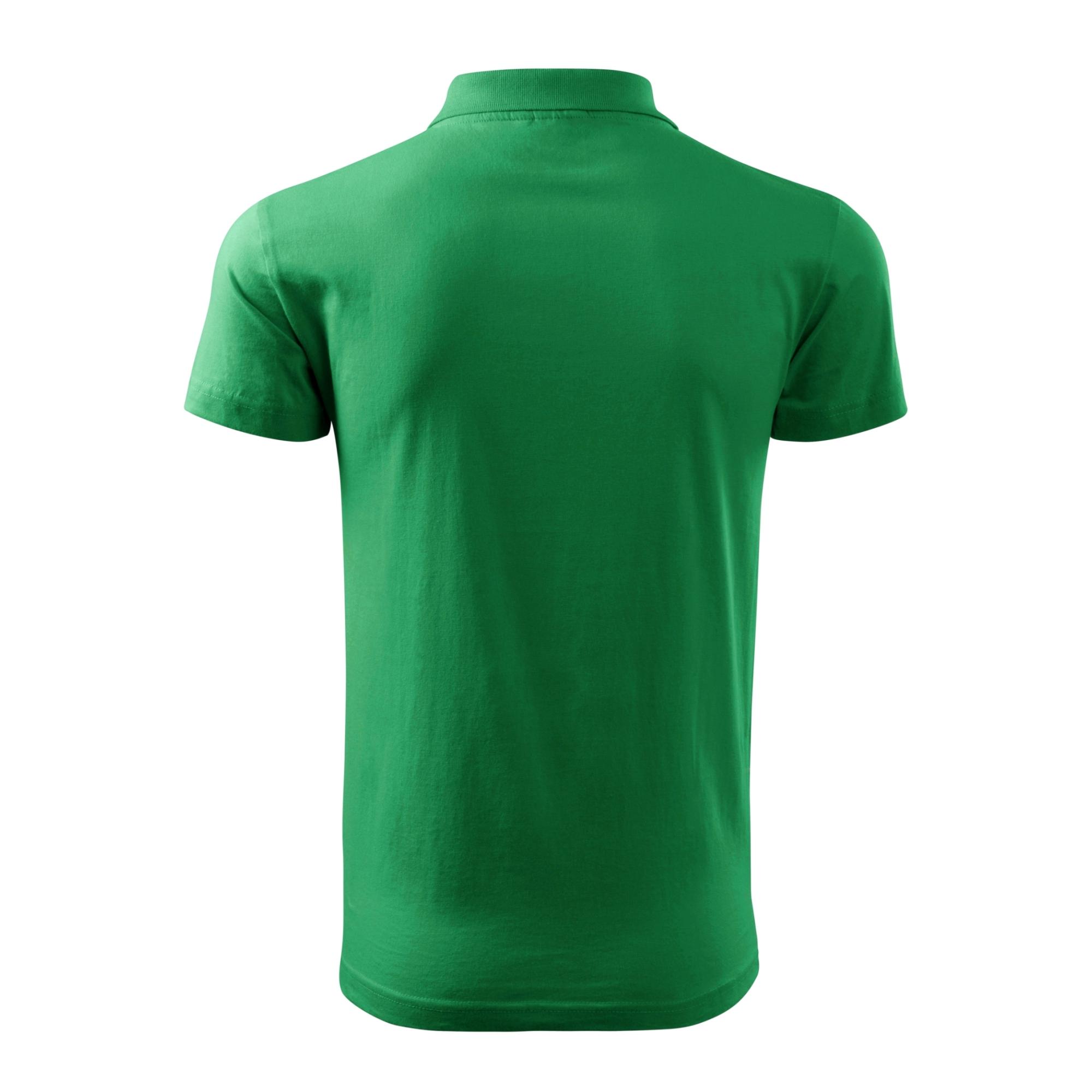 Tricou polo pentru bărbaţi Single J. 202 Verde mediu XXL