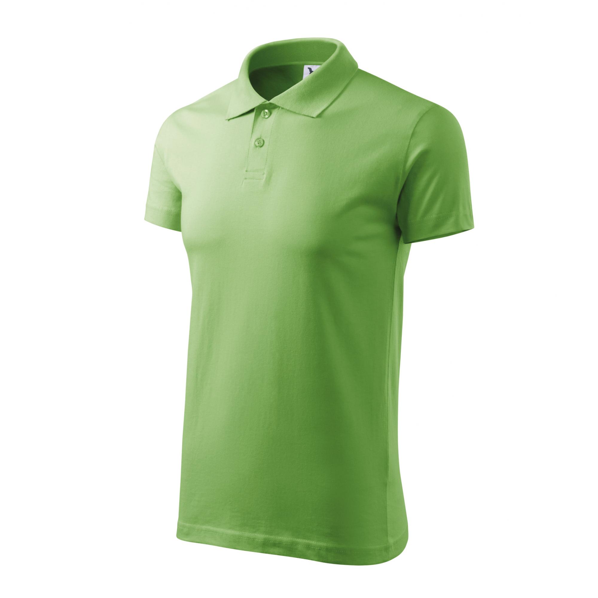 Tricou polo pentru bărbaţi Single J. 202 Verde iarba XXL