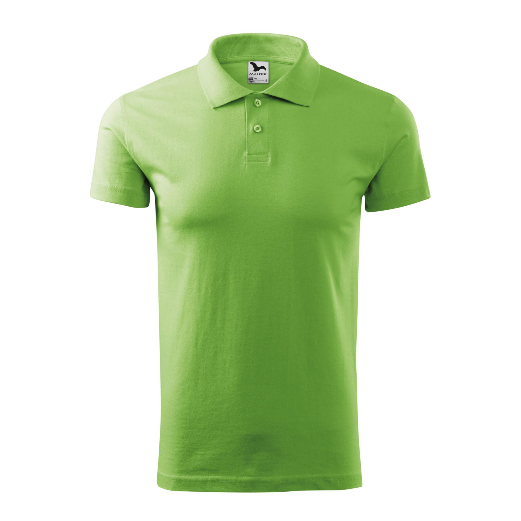 Tricou polo pentru bărbaţi Single J. 202 Verde iarba S