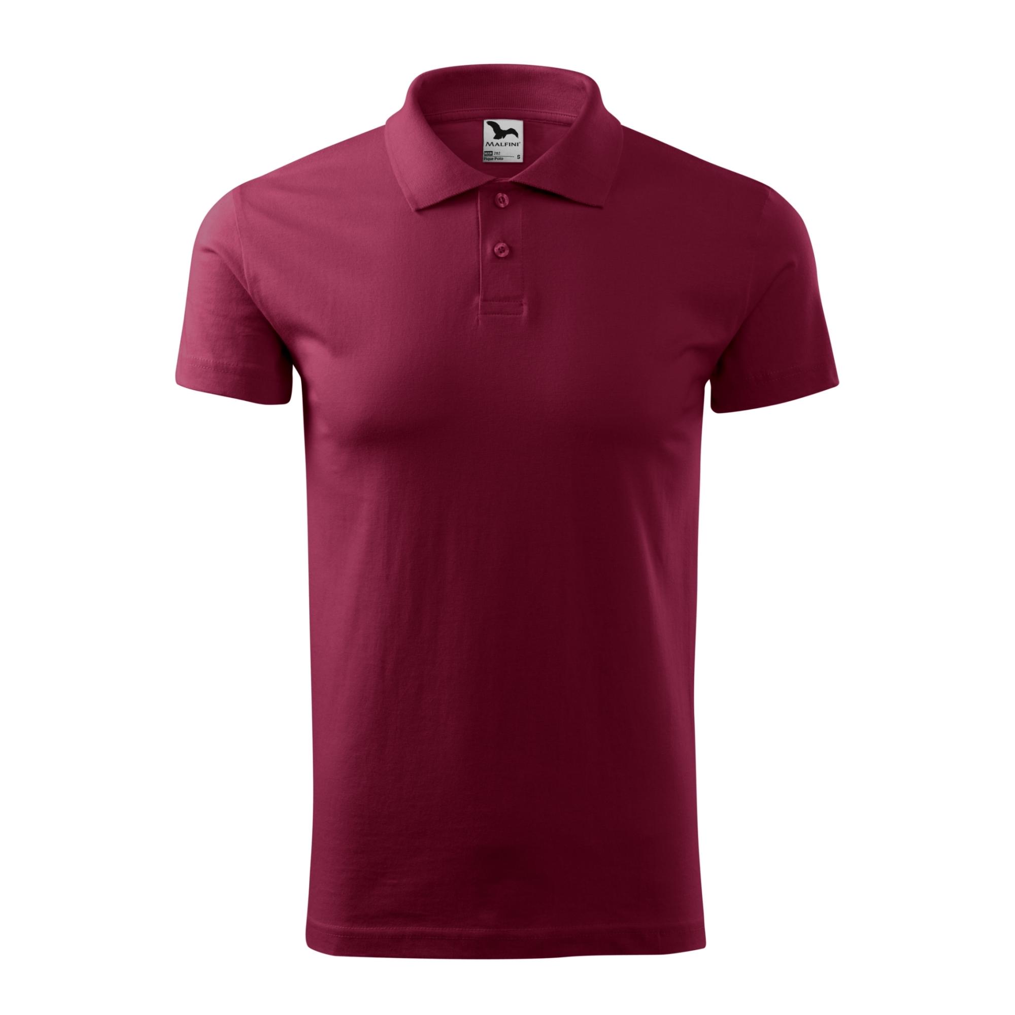 Tricou polo pentru bărbaţi Single J. 202 Garnet XXL