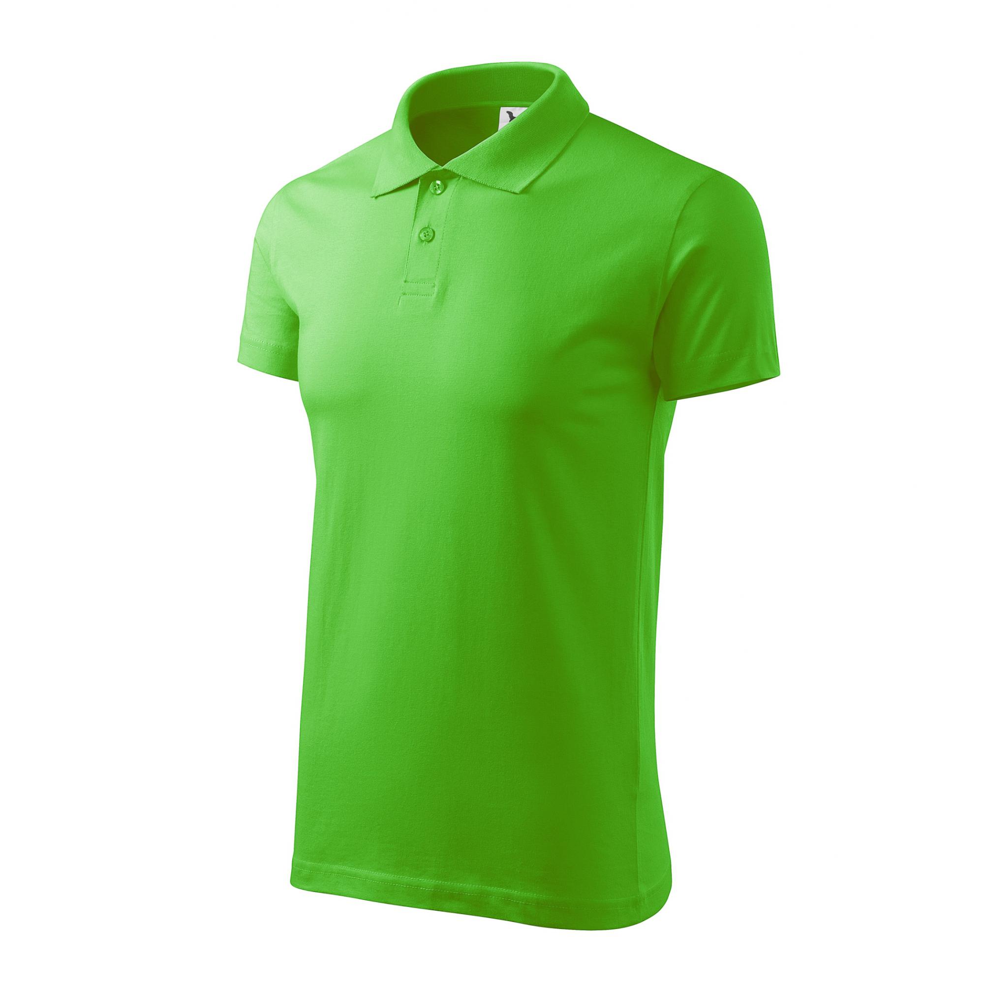 Tricou polo pentru bărbaţi Single J. 202 Verde măr