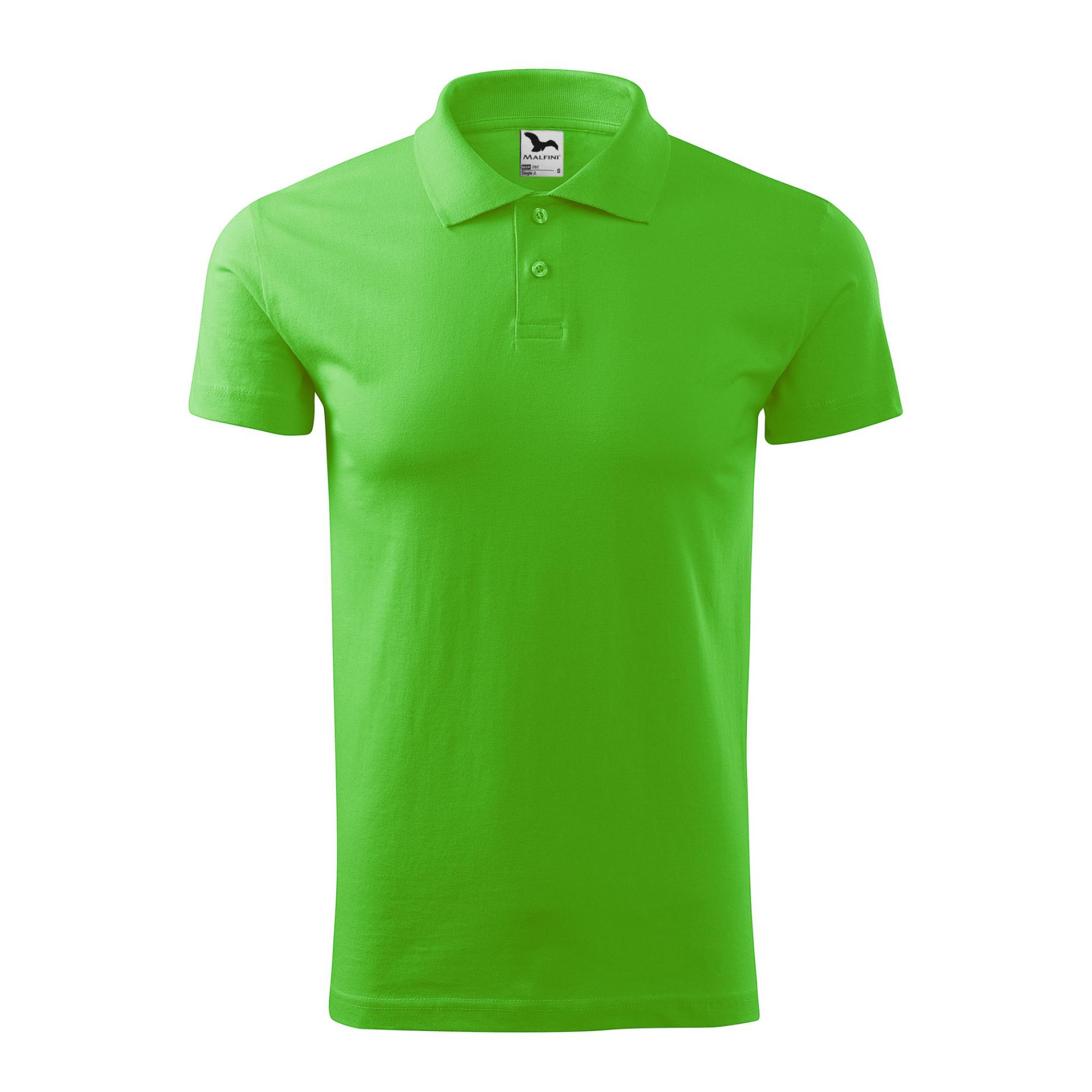 Tricou polo pentru bărbaţi Single J. 202 Verde mar L