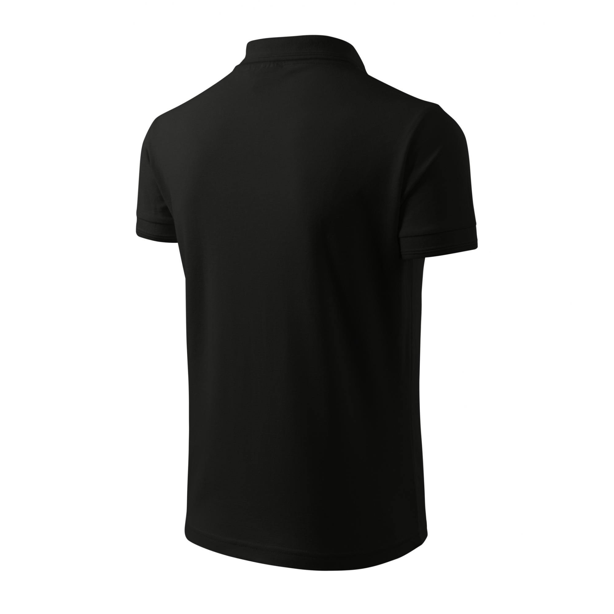Tricou polo pentru bărbaţi Pique Polo 203 Negru L