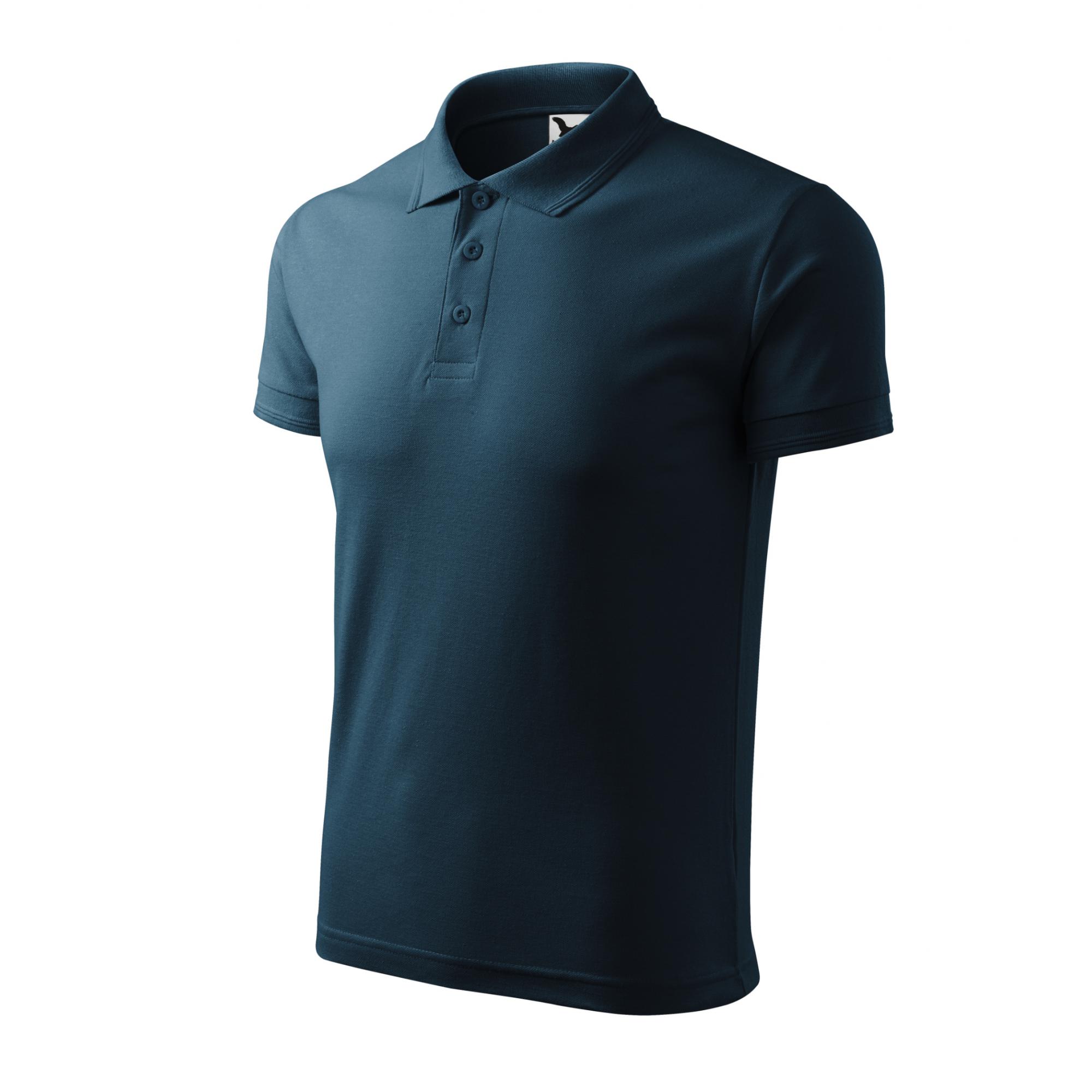 Tricou polo pentru bărbaţi Pique Polo 203 Albastru marin 4XL