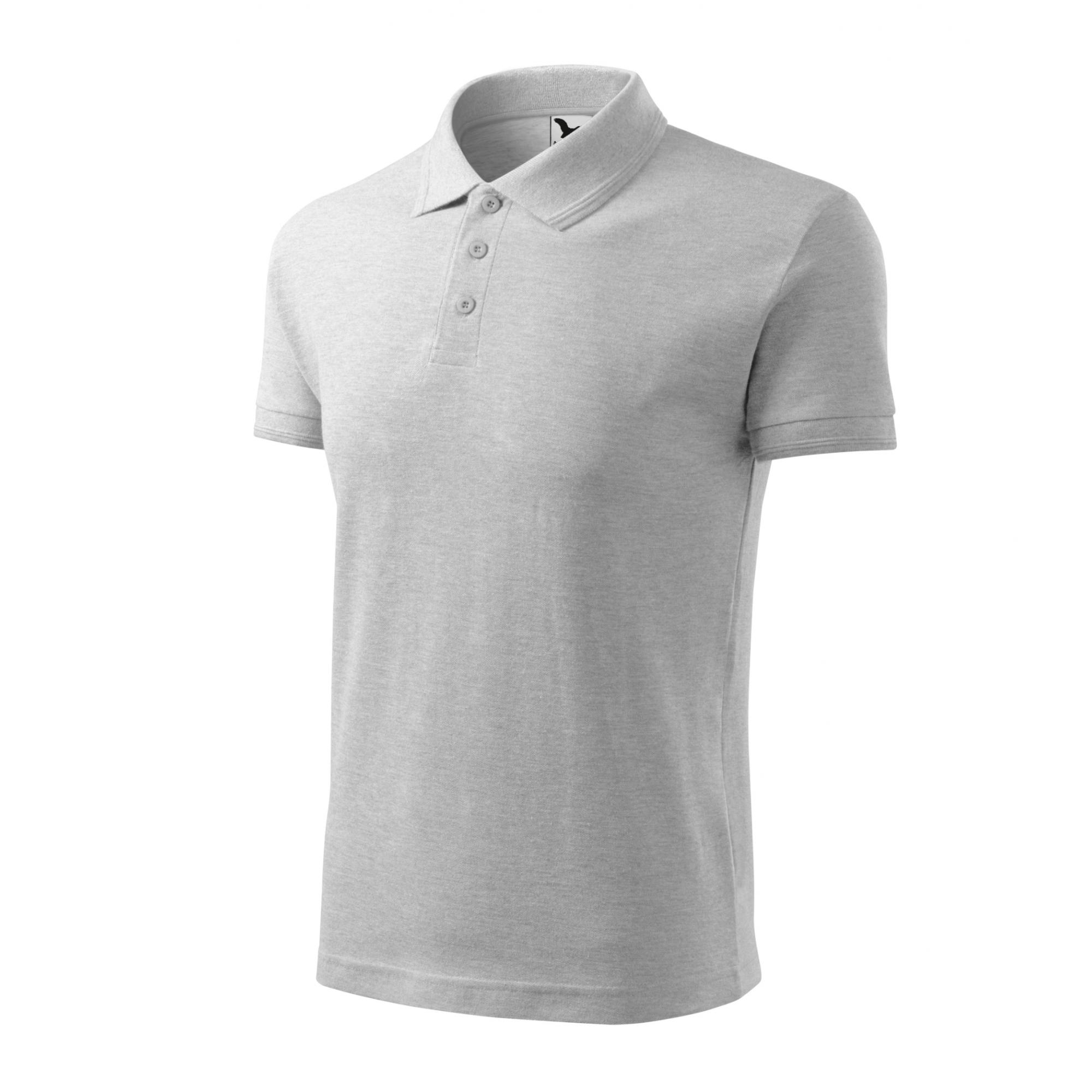 Tricou polo pentru bărbaţi Pique Polo 203 Gri deschis 3XL
