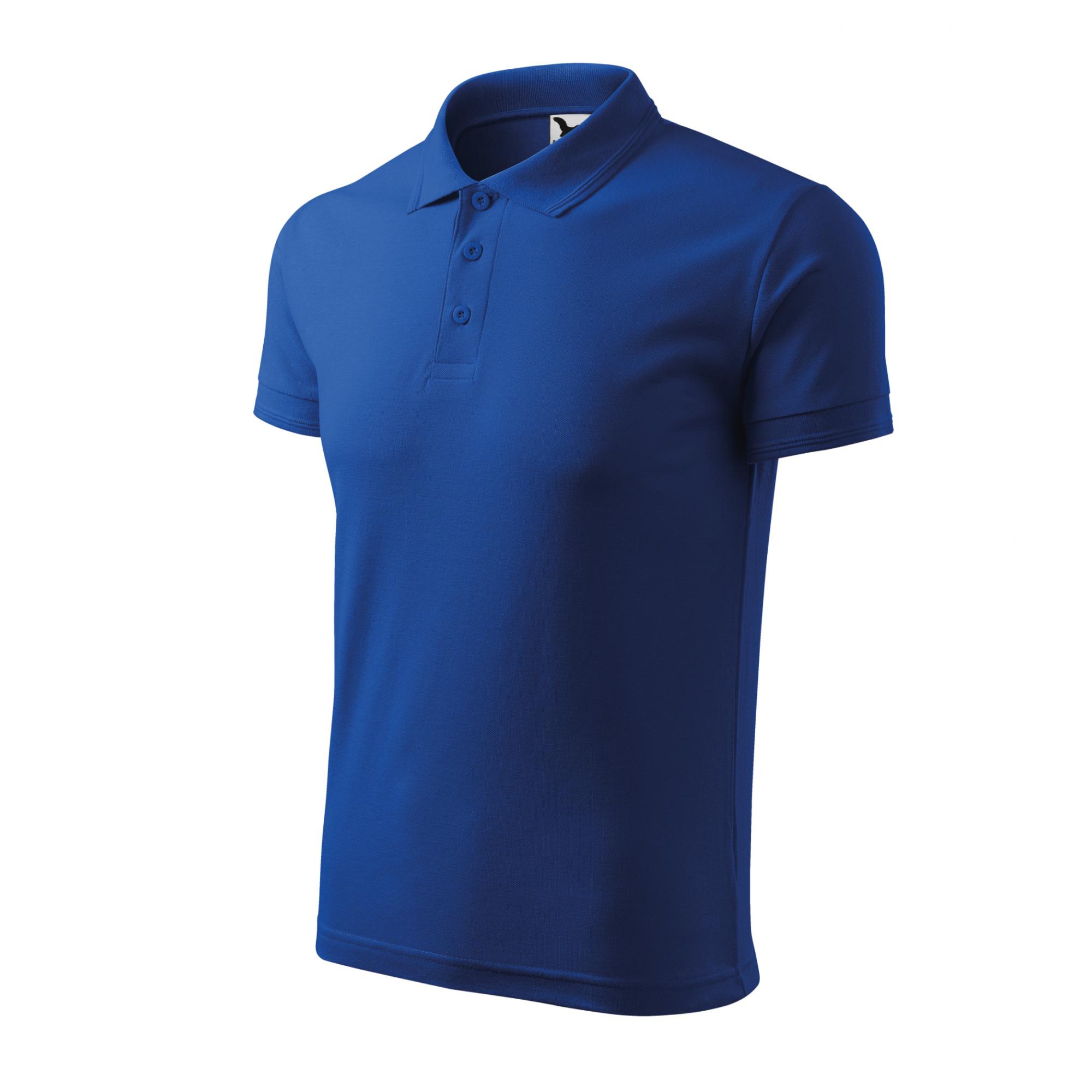 Tricou polo pentru bărbaţi Pique Polo 203 Albastru regal 4XL