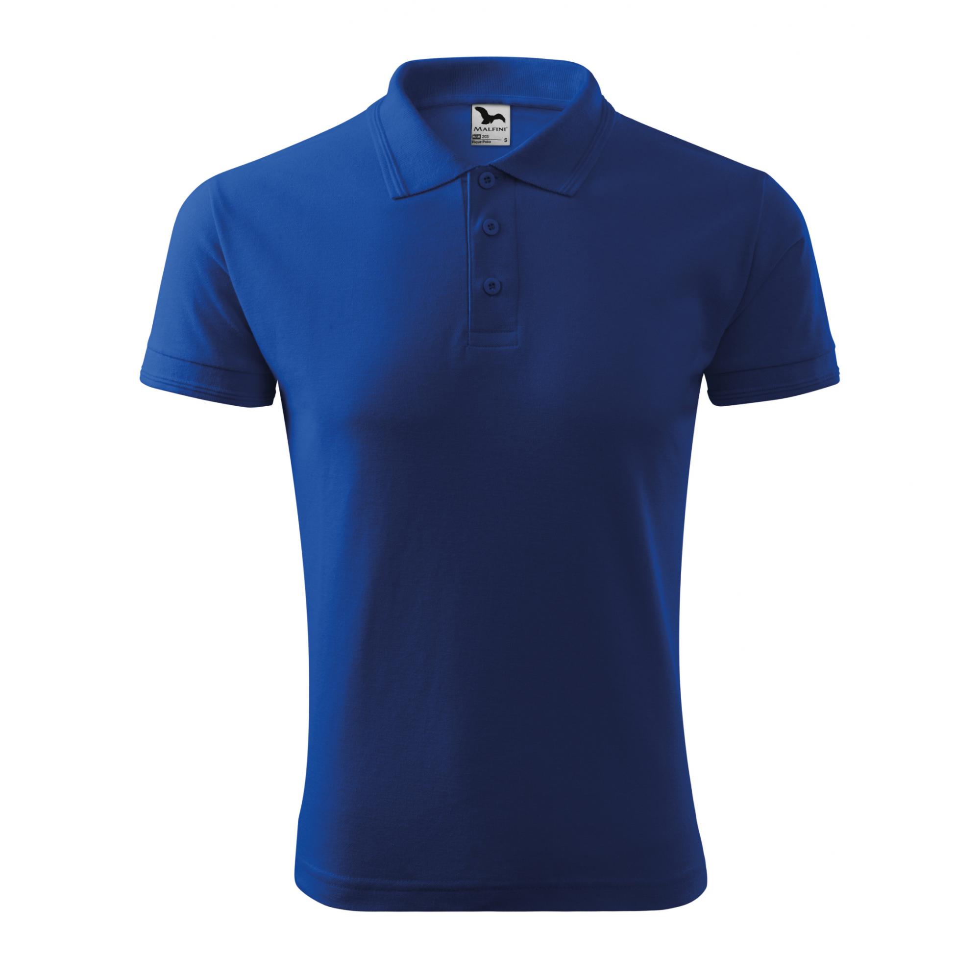 Tricou polo pentru bărbaţi Pique Polo 203 Albastru regal M