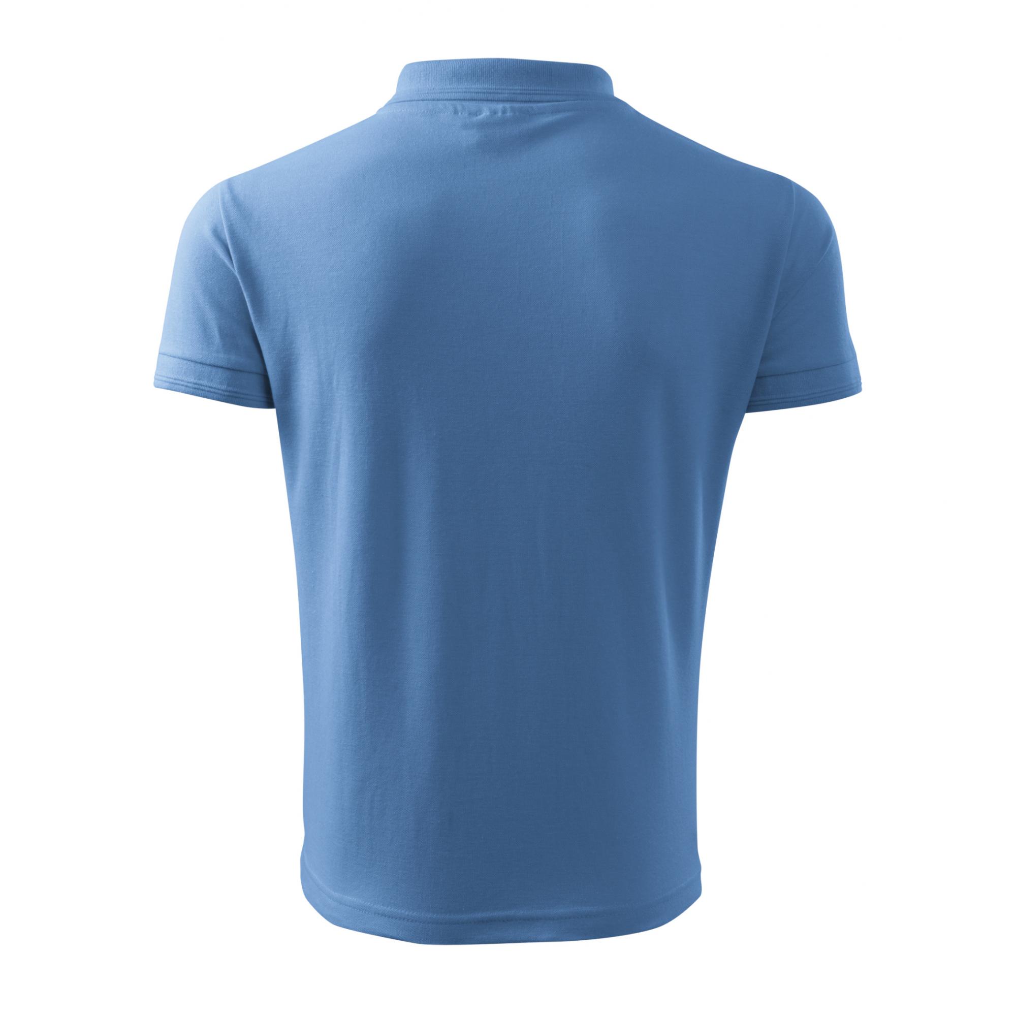 Tricou polo pentru bărbaţi Pique Polo 203 Albastru deschis M