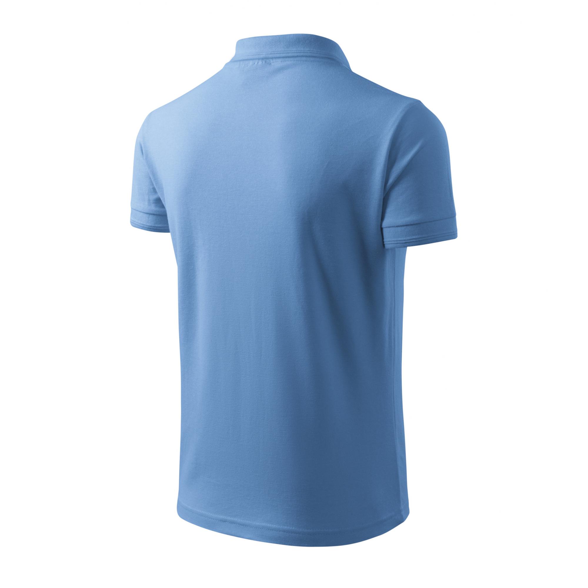 Tricou polo pentru bărbaţi Pique Polo 203 Albastru deschis M