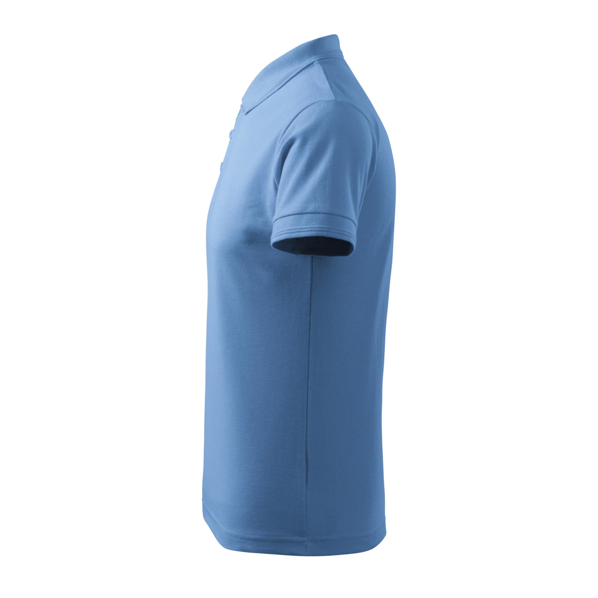 Tricou polo pentru bărbaţi Pique Polo 203 Albastru deschis M