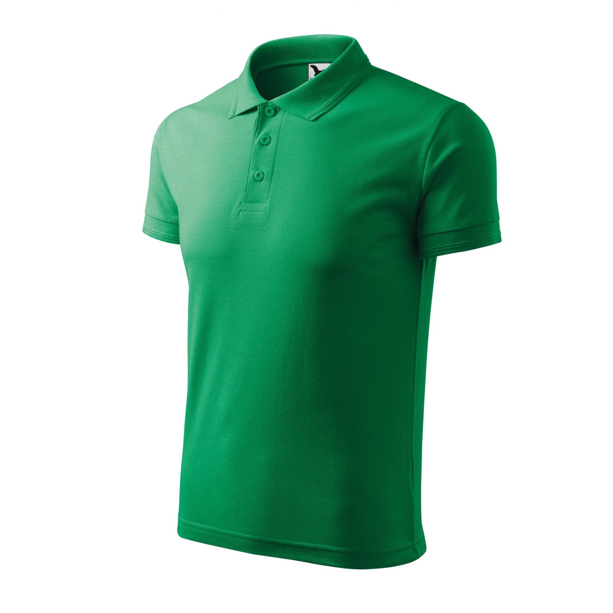 Tricou polo pentru bărbaţi Pique Polo 203 Verde mediu