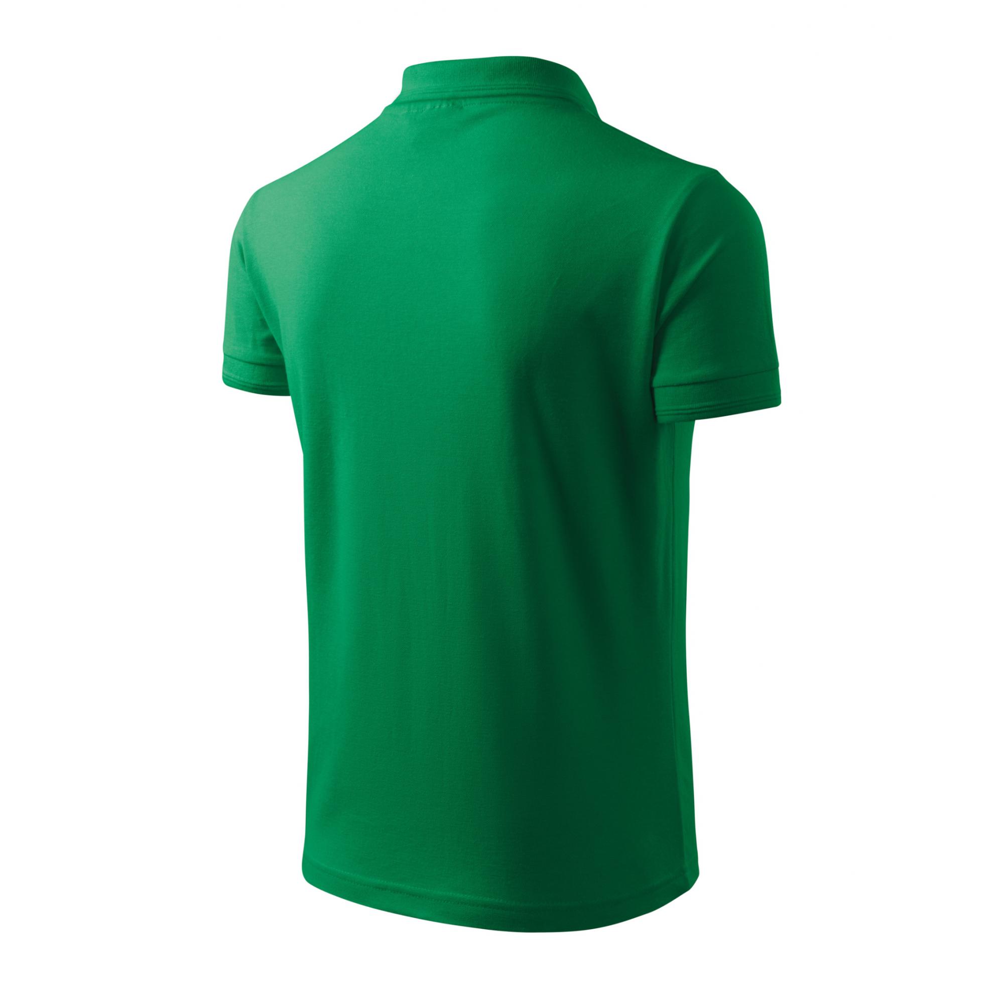Tricou polo pentru bărbaţi Pique Polo 203 Verde mediu M