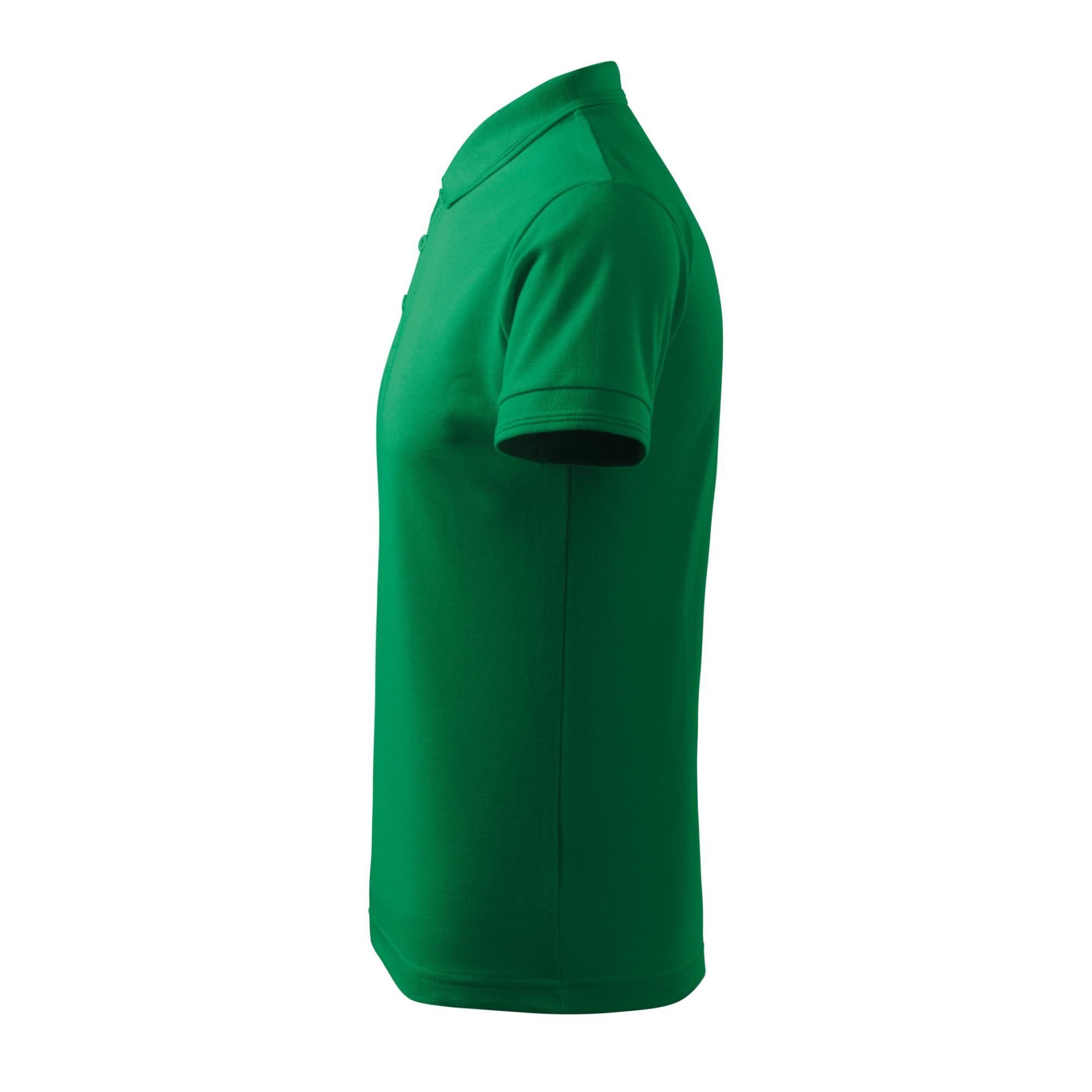 Tricou polo pentru bărbaţi Pique Polo 203 Verde mediu M