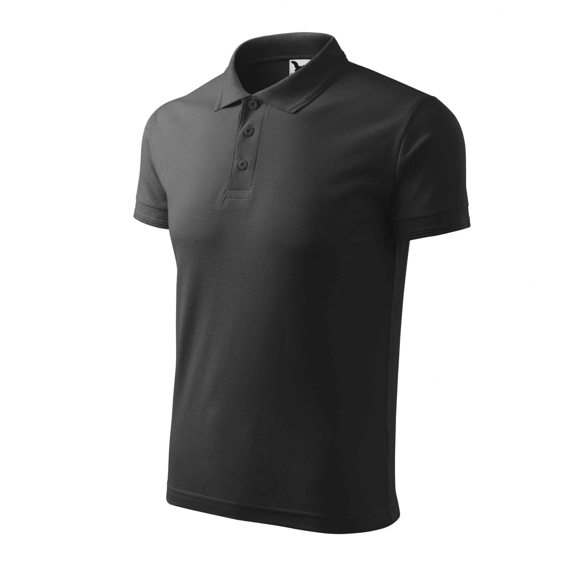 Tricou polo pentru bărbaţi Pique Polo 203 Antracit melange 3XL