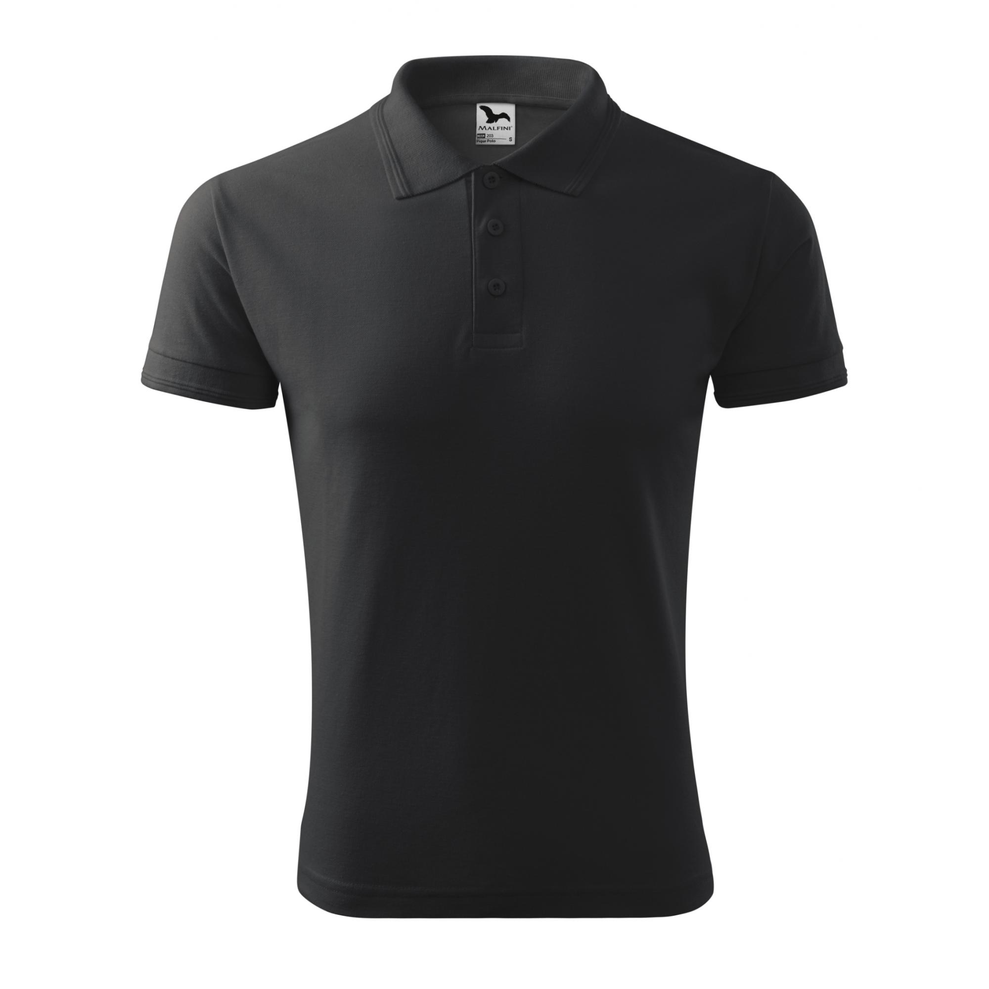 Tricou polo pentru bărbaţi Pique Polo 203 Antracit melange M