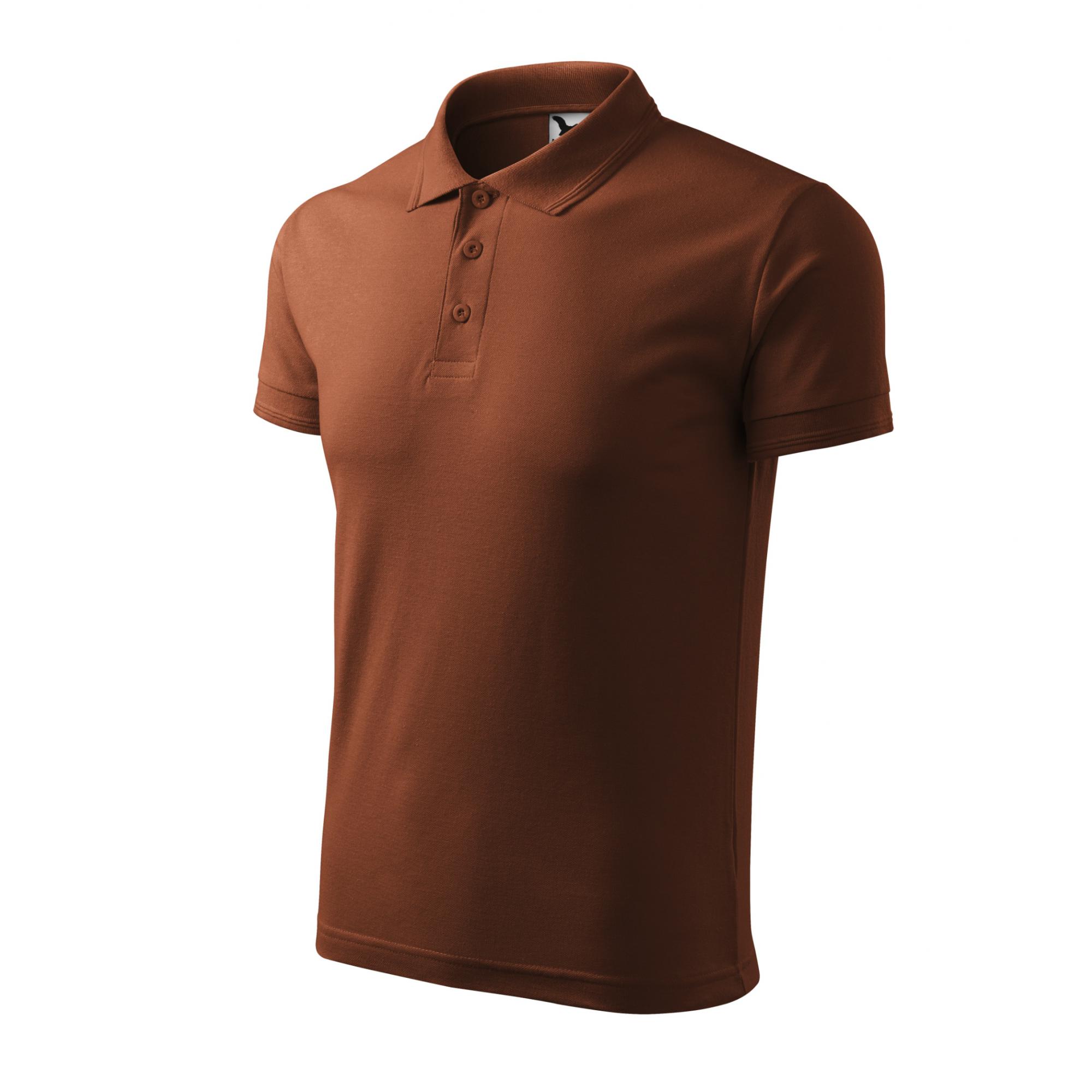 Tricou polo pentru bărbaţi Pique Polo 203 Ciocolatiu