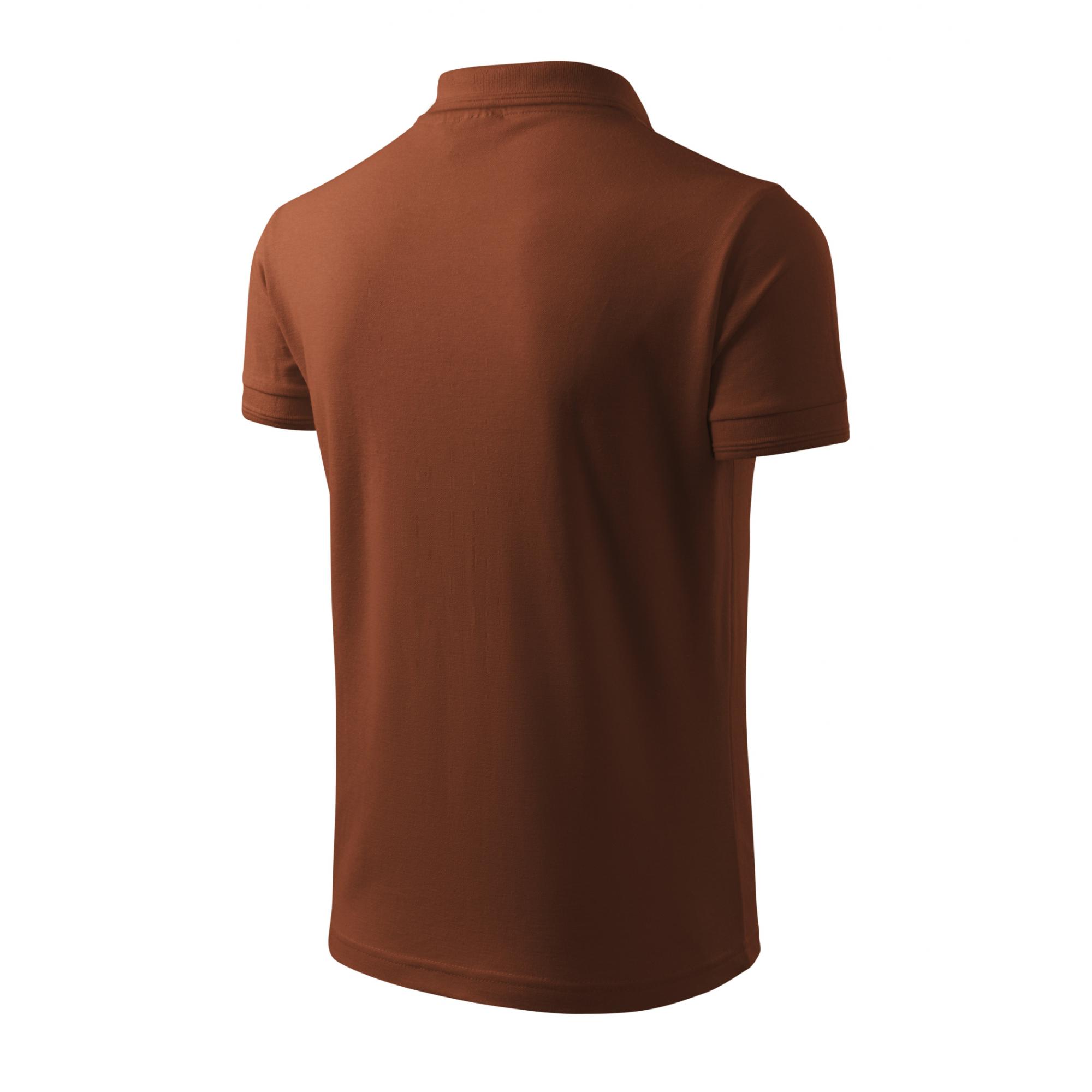 Tricou polo pentru bărbaţi Pique Polo 203 Ciocolatiu S